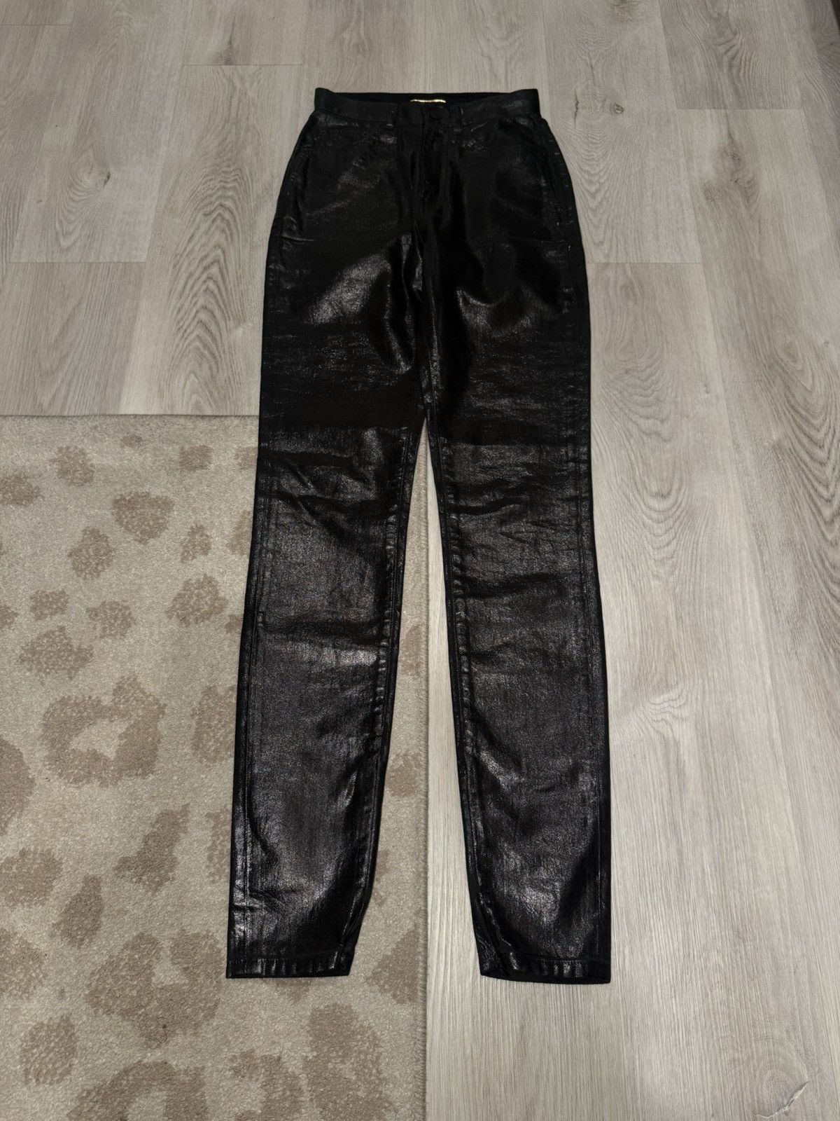 Saint Laurent Paris s/s 2020 waxed skinny denim!! Size US 26 / EU 42 - 1 Thumbnail
