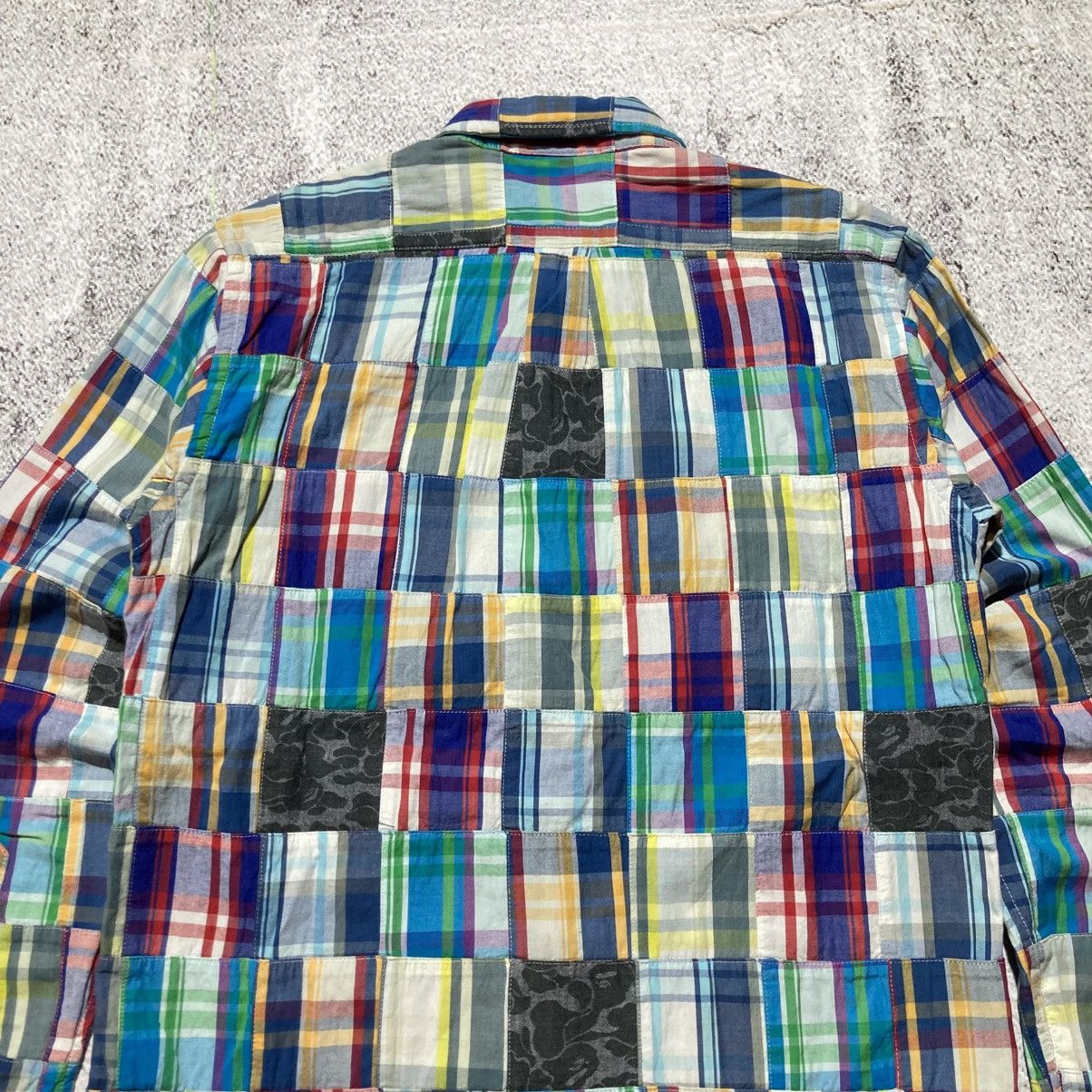 Bape OG Bape A Bathing Ape Camo Patchwork Long Slevee Shirt Size US S / EU 44-46 / 1 - 12 Thumbnail