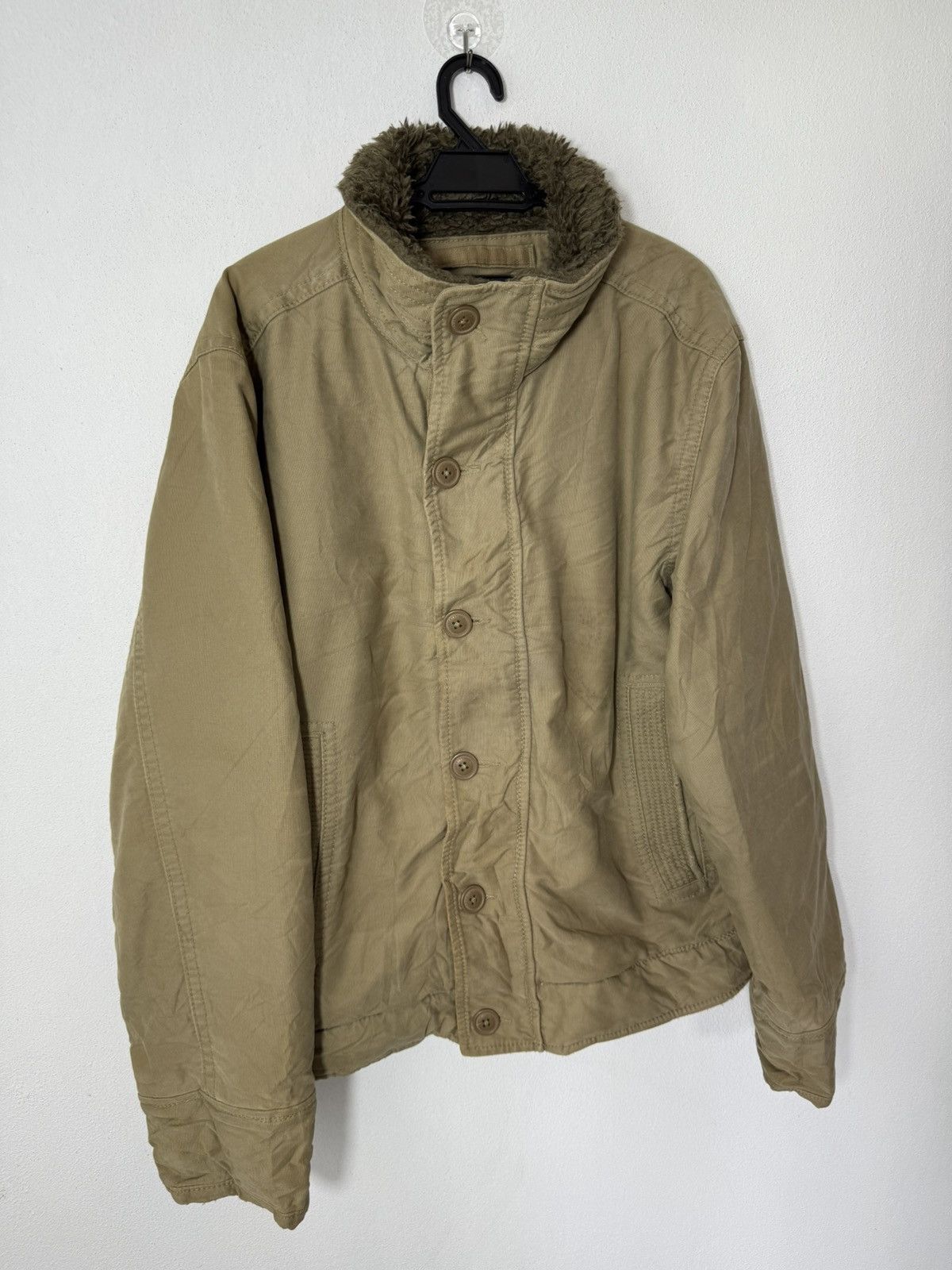 Abercrombie & Fitch ABERCROMBIE & FITCH NEW YORK MILITARY STYLE HEAVY COAT Size US M / EU 48-50 / 2 - 3 Thumbnail