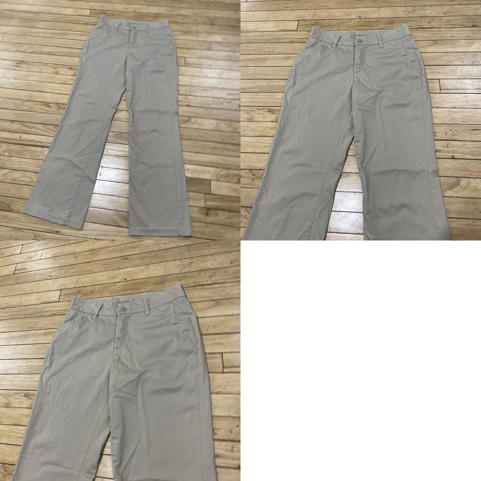 Vintage VINTAGE RIDERS Lee Curvy Flare Trouser Pants Women 12/L Bootcut Khaki Stretch 12 32x34 Size 34" / US 12 / IT 48 - 10 Thumbnail
