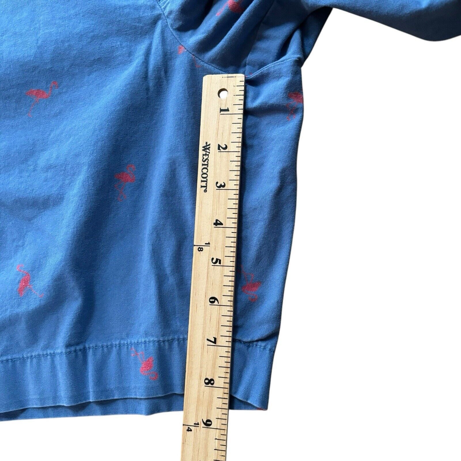 Chaps Chaps Chino 40 Blue Flamingos Flat Front Bermuda 8.5”Inseam Size US 40 / EU 56 - 5 Thumbnail