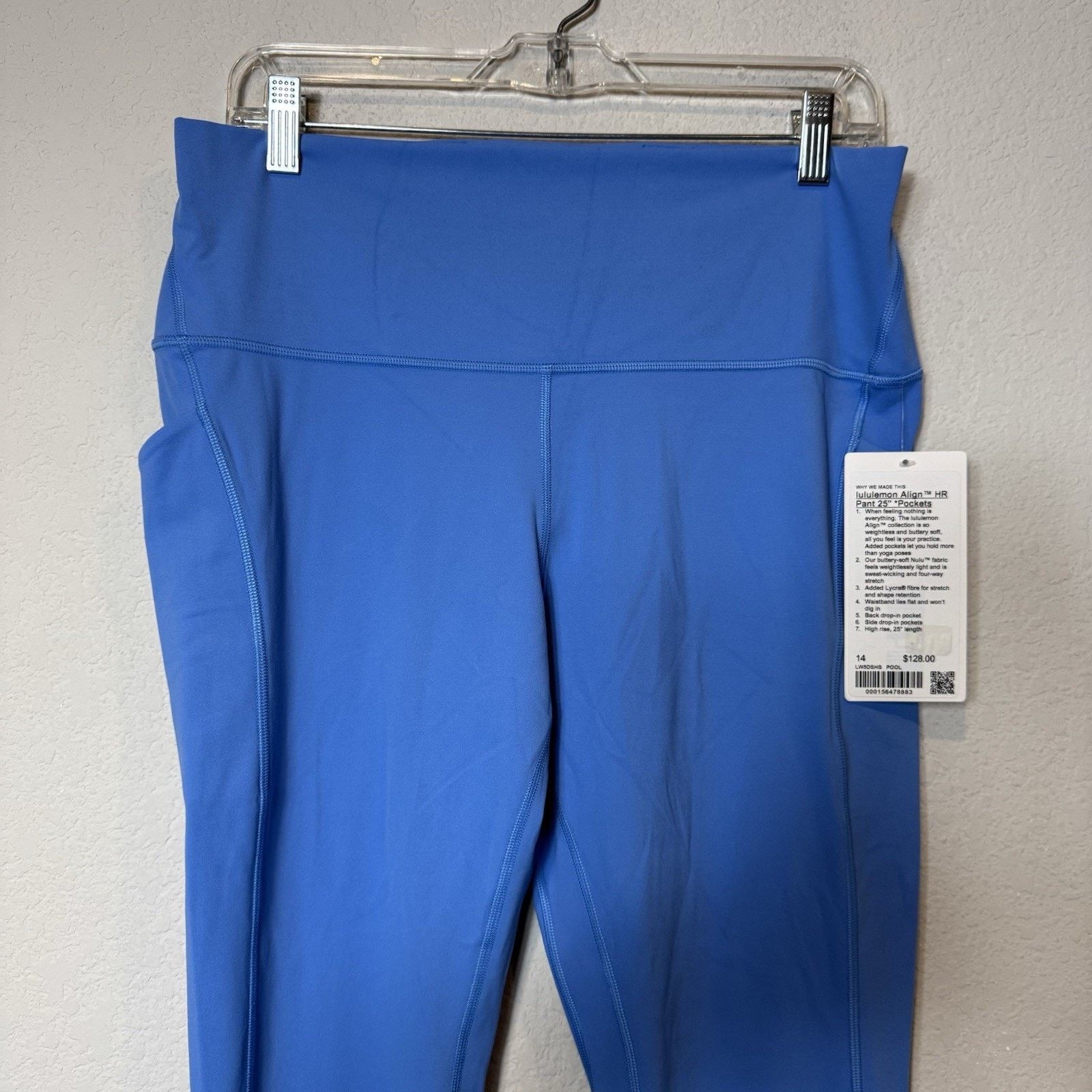 Lululemon Lululemon Align HR Pant Pockets 25” Rare Poolside Blue sz 14 Size 36" / US 14 / IT 50 - 5 Thumbnail