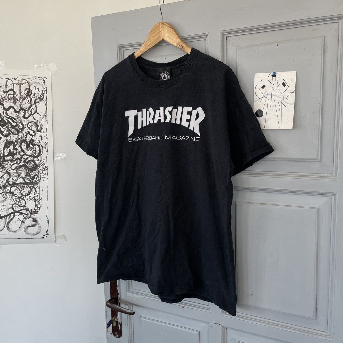 Thrasher Thrasher Skateboard Magazine Sun Faded T-shirt Size US XL / EU 56 / 4 - 2 Thumbnail