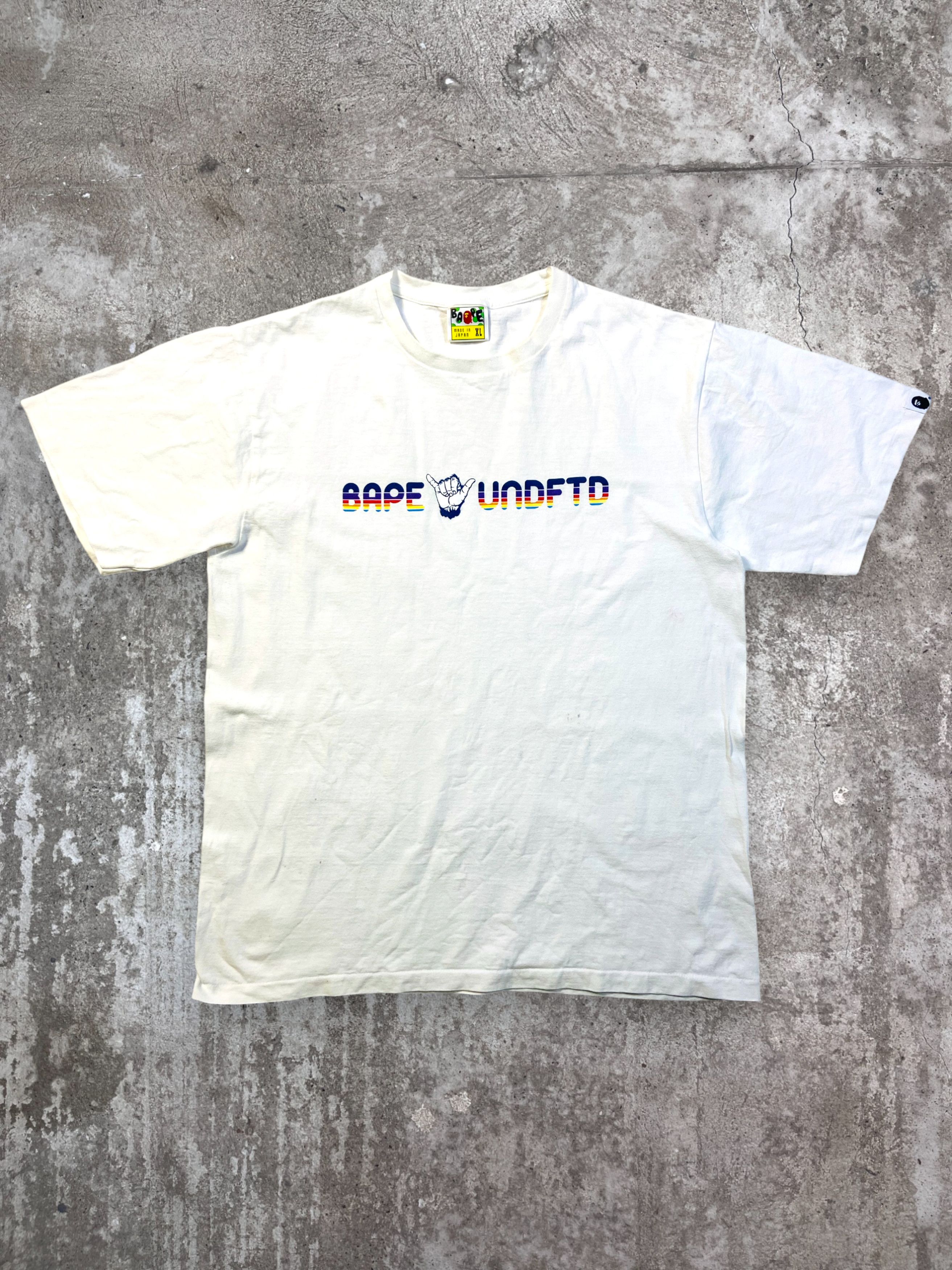 Sale Bape x Undefeated Collab Tee XXL