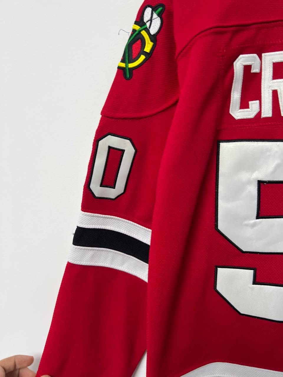Reebok Chicago Blackhawks #50 Crawford Ice Hockey Jersey Kids L/XL Size US XXS / EU 40 - 11 Thumbnail
