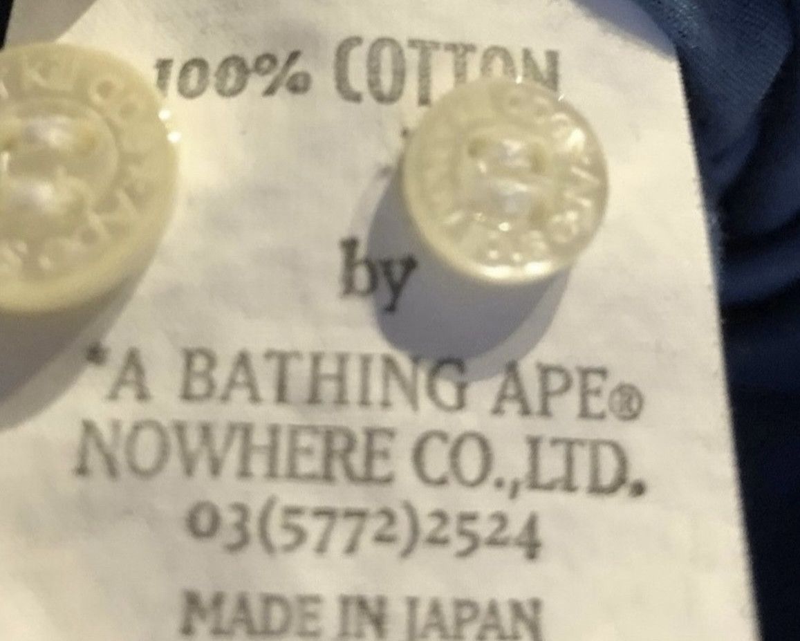 Bape Bape long sleeve button up shirt Size US S / EU 44-46 / 1 - 5 Thumbnail
