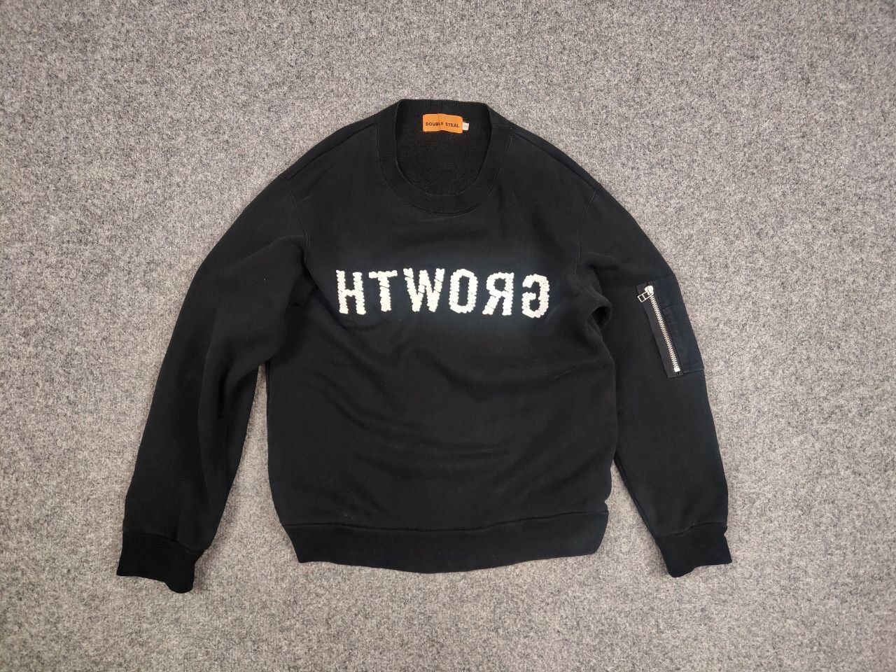 Japanese Brand Vintage 90's Double Steal Japanese Logo Black Sweatshirt Size US M / EU 48-50 / 2 - 13 Thumbnail