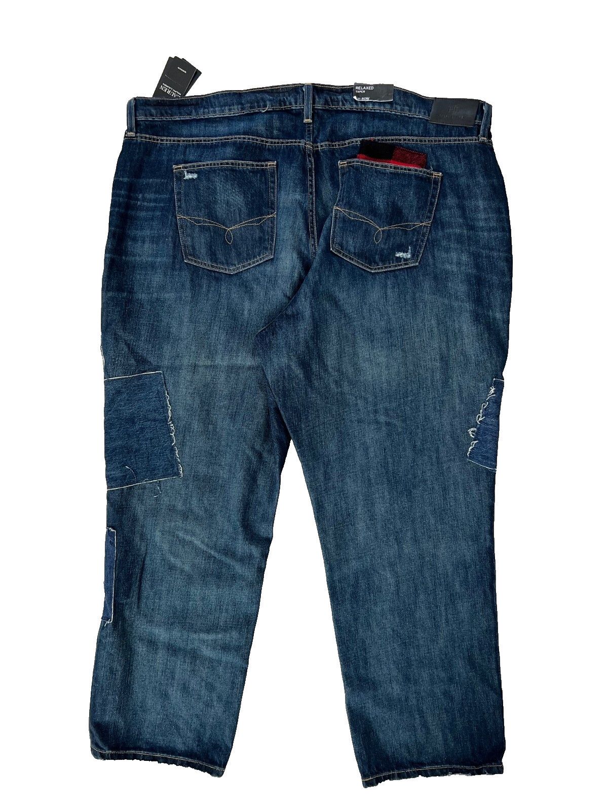 Polo Ralph Lauren LAUREN Ralph Lauren Patchwork Tapered Ankle Jeans Bianca 20W Size 42" / US 20 - 4 Thumbnail