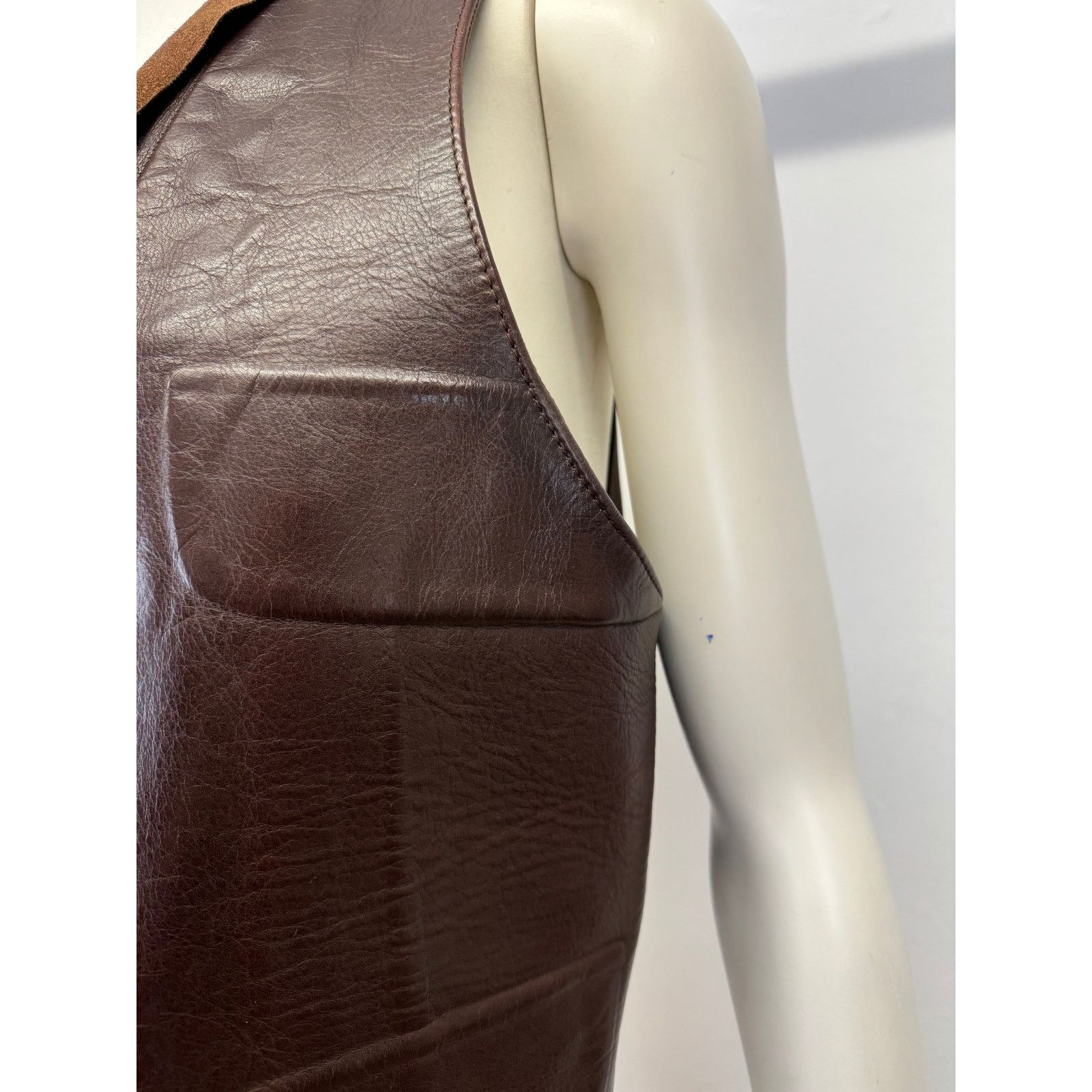 Maison Margiela A/W2001 Maison Margiela compressed leather vest Size L / US 10 / IT 46 - 9 Thumbnail
