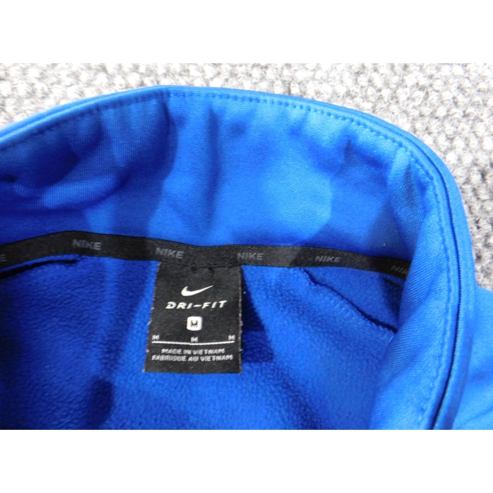 Nike Nike Sweatshirt Mens Regular M Blue 1/4 Zip Pullover Mock Neck Zip Logo Knit Polyester Sports Dress? Size US M / EU 48-50 / 2 - 6 Thumbnail
