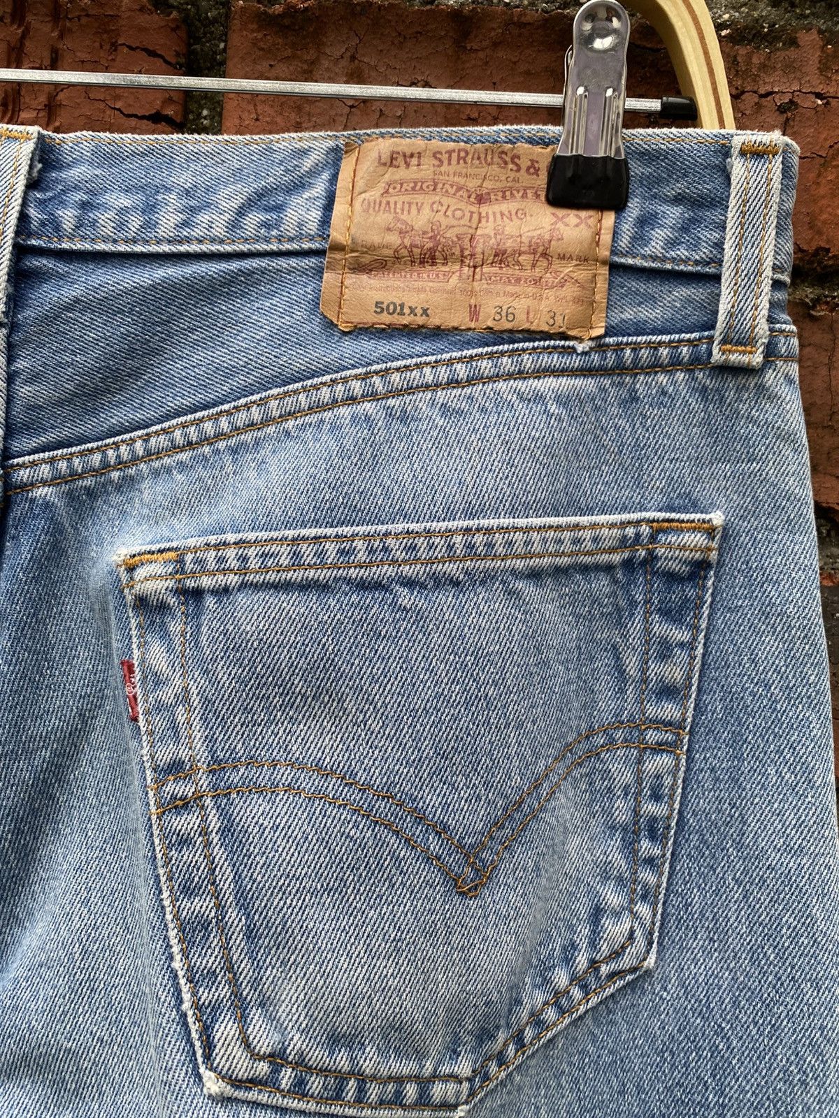 Levi's × Levi's Vintage Clothing × Vintage W35x29 Vintage levi's 501xx made in USA faded Size US 35 - 3 Thumbnail