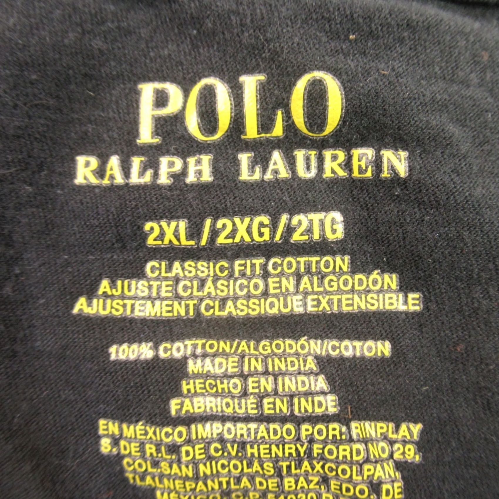 Polo Ralph Lauren Polo Ralph Lauren Shirt Mens 2XL Black V Neck Short Sleeve Casual Outdoors Size US XXL / EU 58 / 5 - 4 Thumbnail
