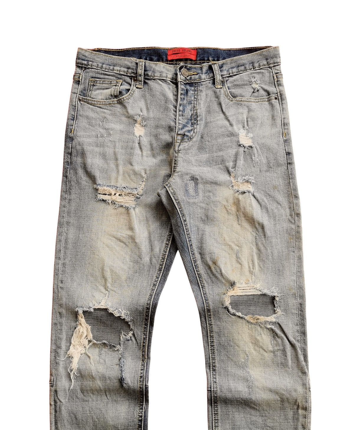 Japanese Brand Dress Volume The Destroyed Denim Lookalike Fear Of God Jeans Size US 31 - 3 Thumbnail