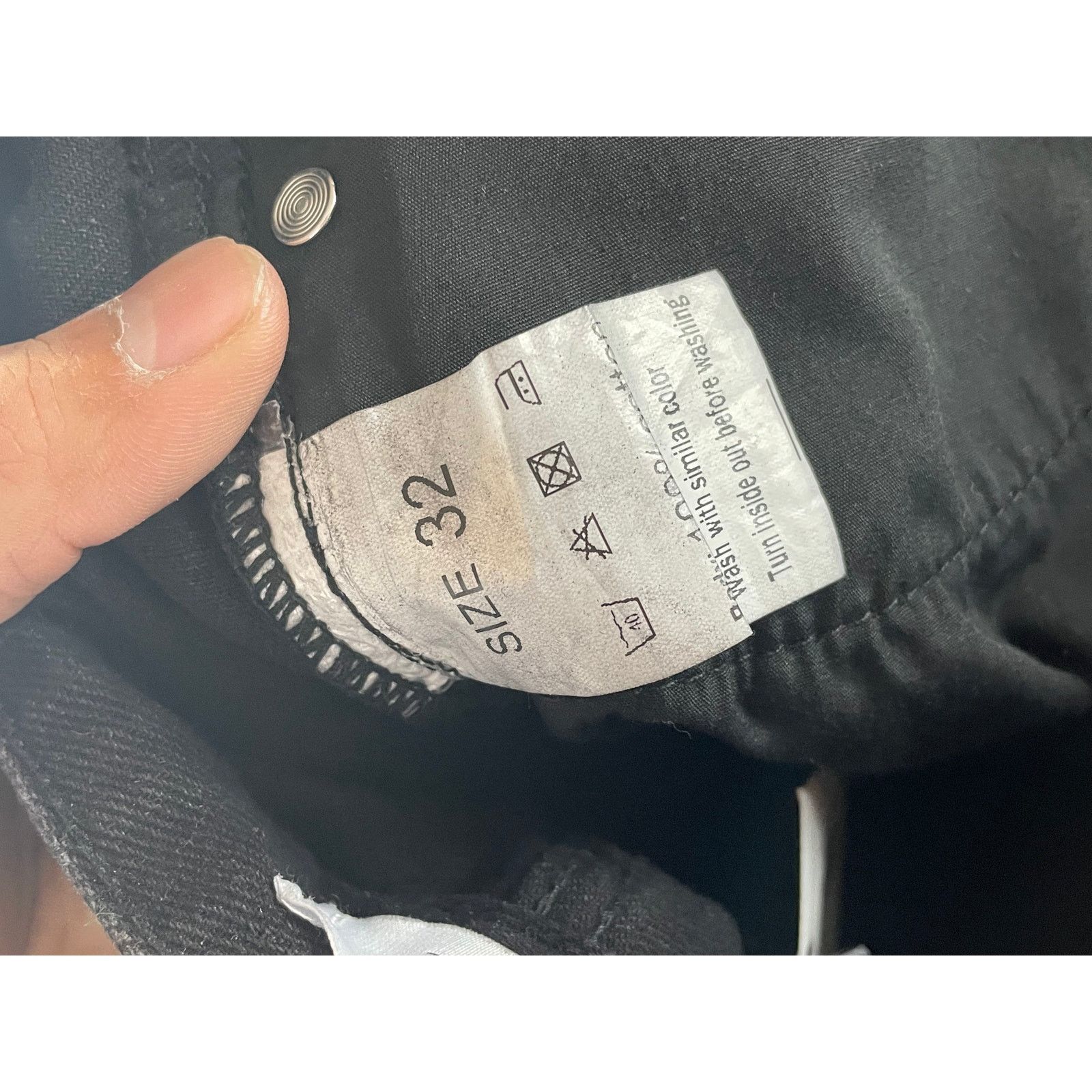 Vale Vale Stacked Black Jeans Used 32 Size US 32 / EU 48 - 4 Thumbnail