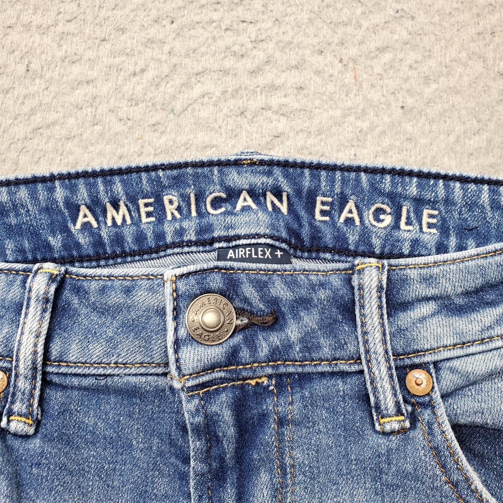 American Eagle Outfitters American Eagle Outfitters Jeans Mens 31x30 Blue Denim Airflex+ Athletic Fit Straight Leg Size US 31 - 7 Thumbnail