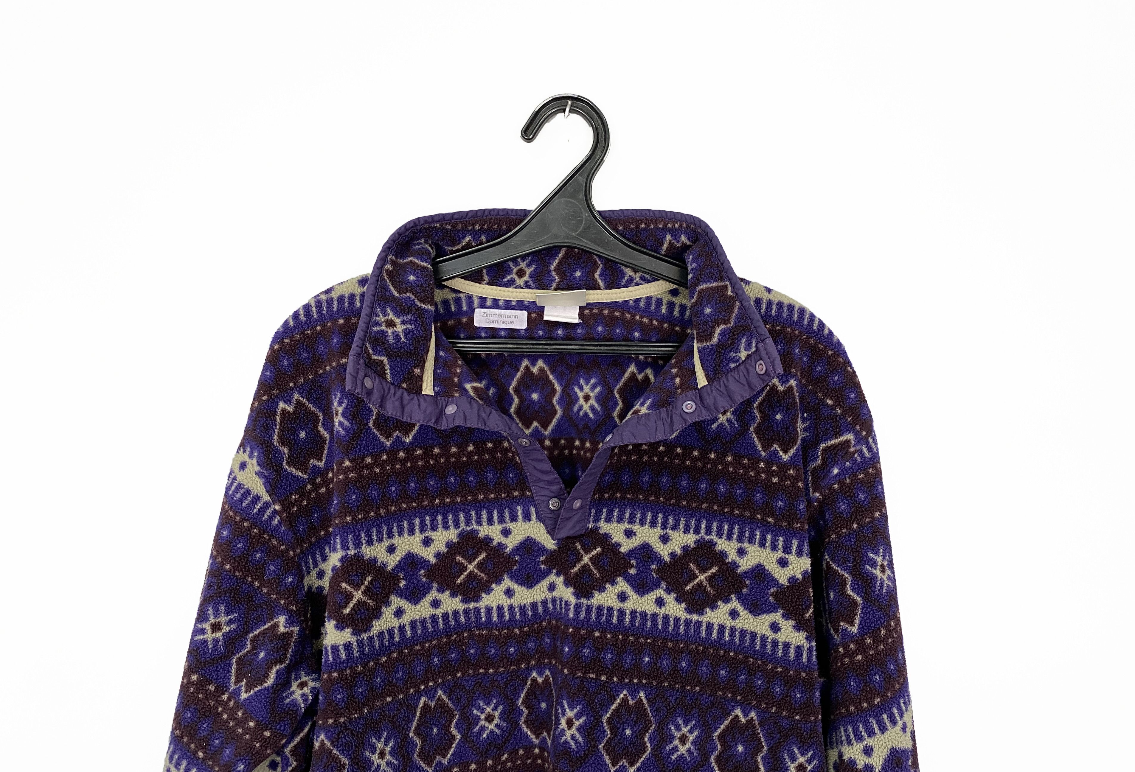L.L. Bean Vintage L.L. Bean Snap-T Aztec Pattern Fleece Size US M / EU 48-50 / 2 - 3 Thumbnail