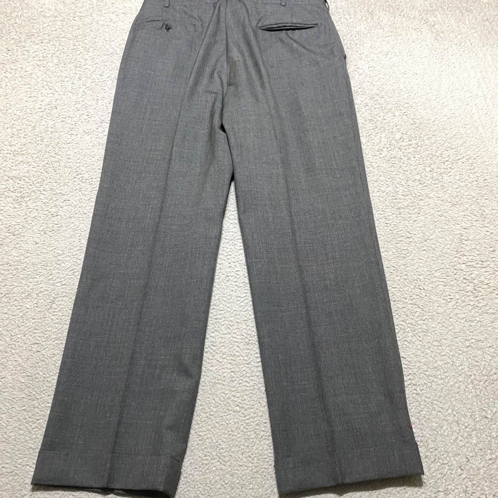 Brooks Brothers Vintage Brooks Brothers Dress Pants Mens sz 38 Gray Wool Straight Business Size US 38 / EU 54 - 2 Thumbnail