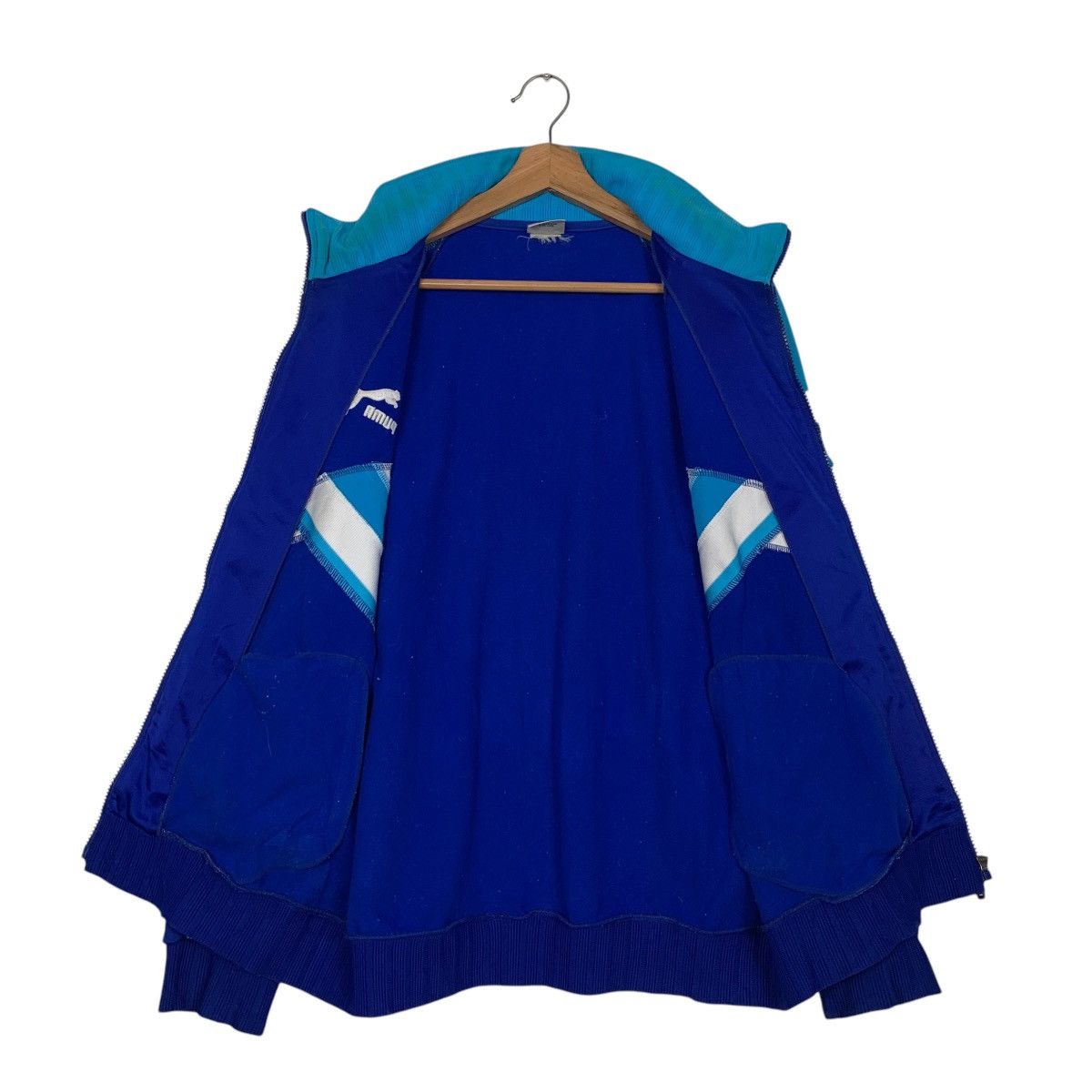 Puma Vintage 90s PUMA x HIT UNION Chevron Track Jacket #2708-C122 Size US L / EU 52-54 / 3 - 12 Thumbnail
