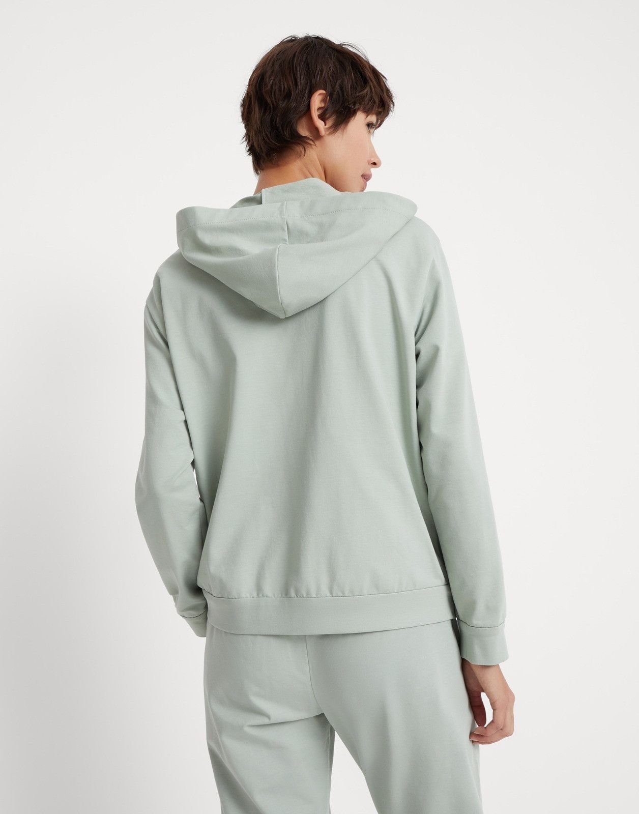 Brunello Cucinelli o1la1rc1a0525 Cardigan Sweatshirt in Light Green Size L / US 10 / IT 46 - 2 Thumbnail