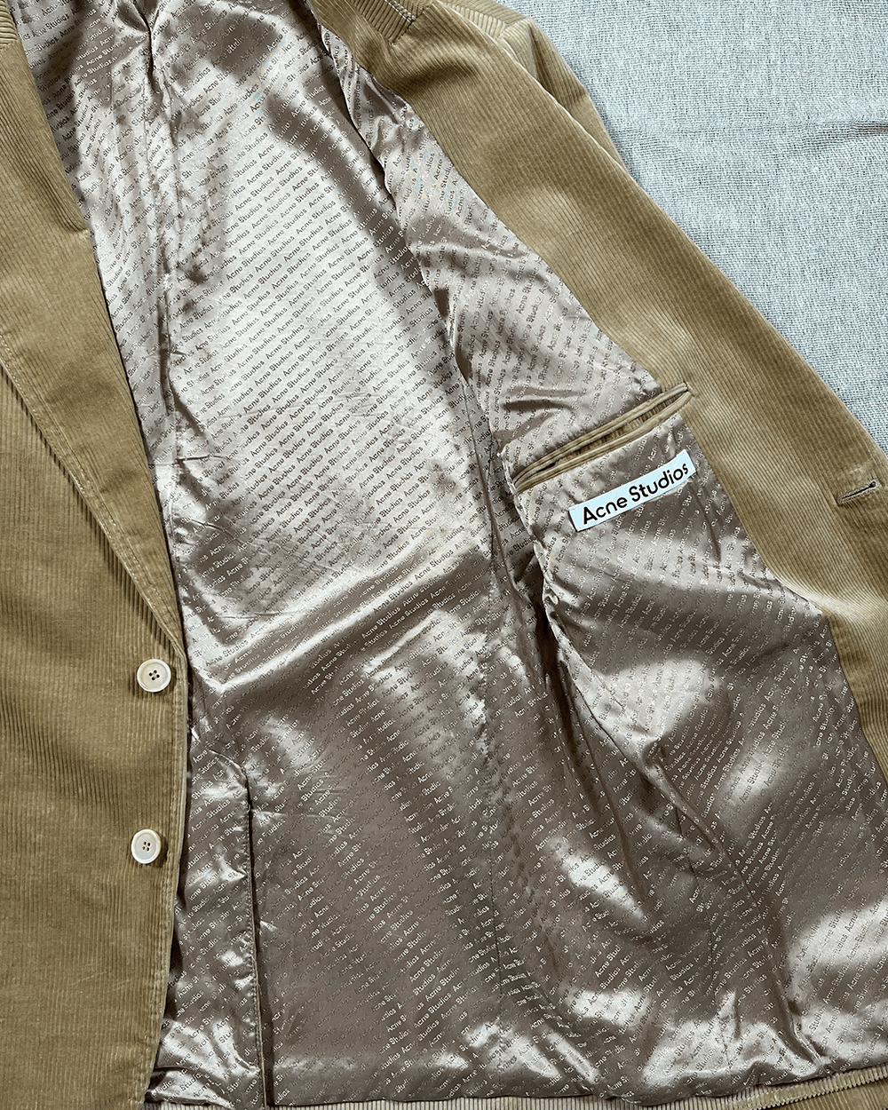 Acne Studios Acne Studios Tan Cord Suit Size 52R - 7 Thumbnail