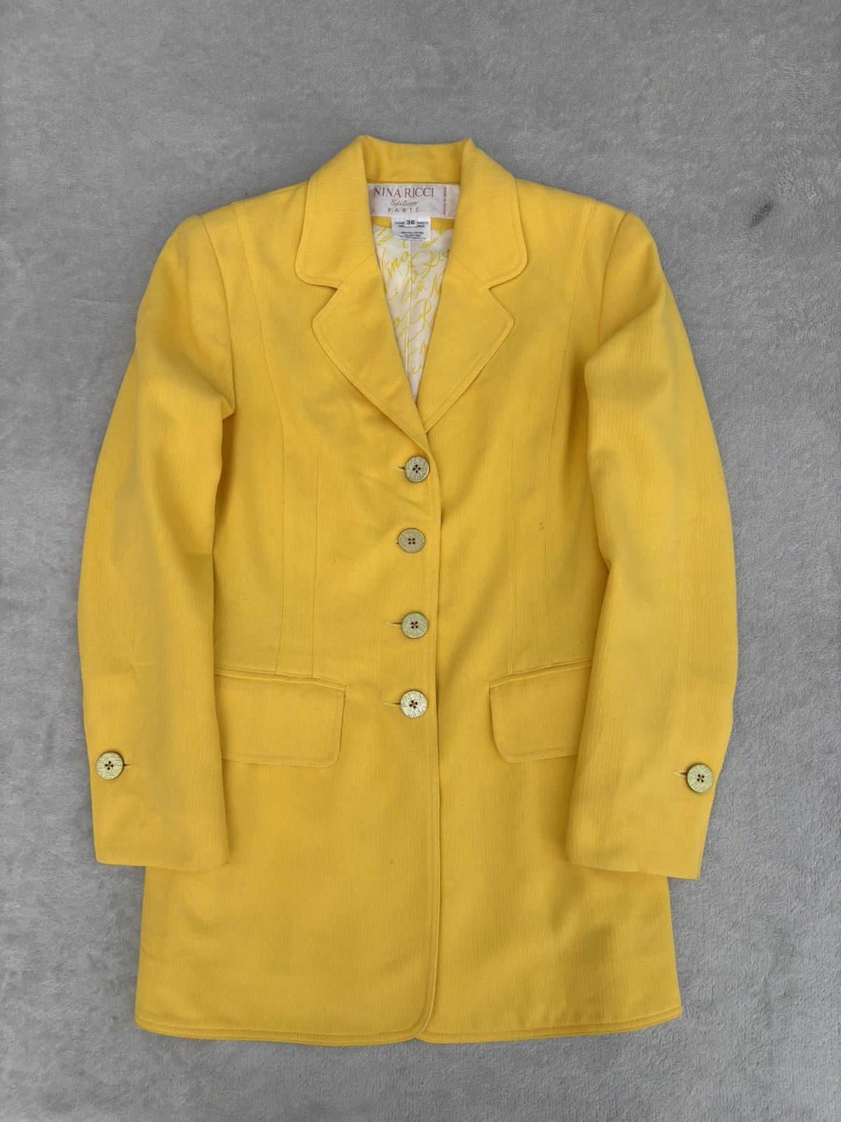 Nina Ricci 1980s Nina Ricci Archival Blazer Size XS / US 0-2 / IT 36-38 - 3 Thumbnail