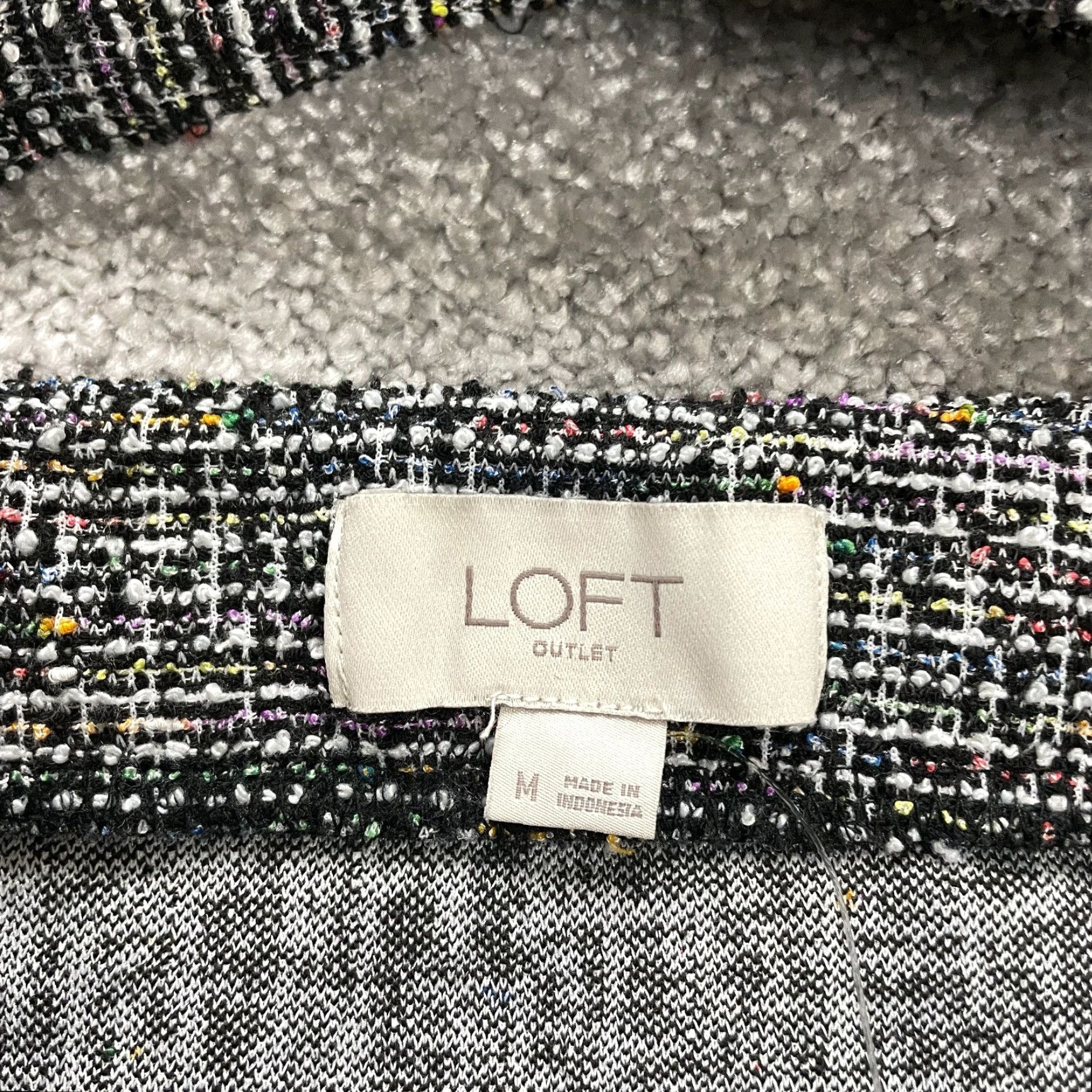 Loft LOFT Pencil Straight Skirt Womens M Multicolor Tweed Belted Workwear Midi Plaid Size 32" / US 10 / IT 46 - 3 Thumbnail