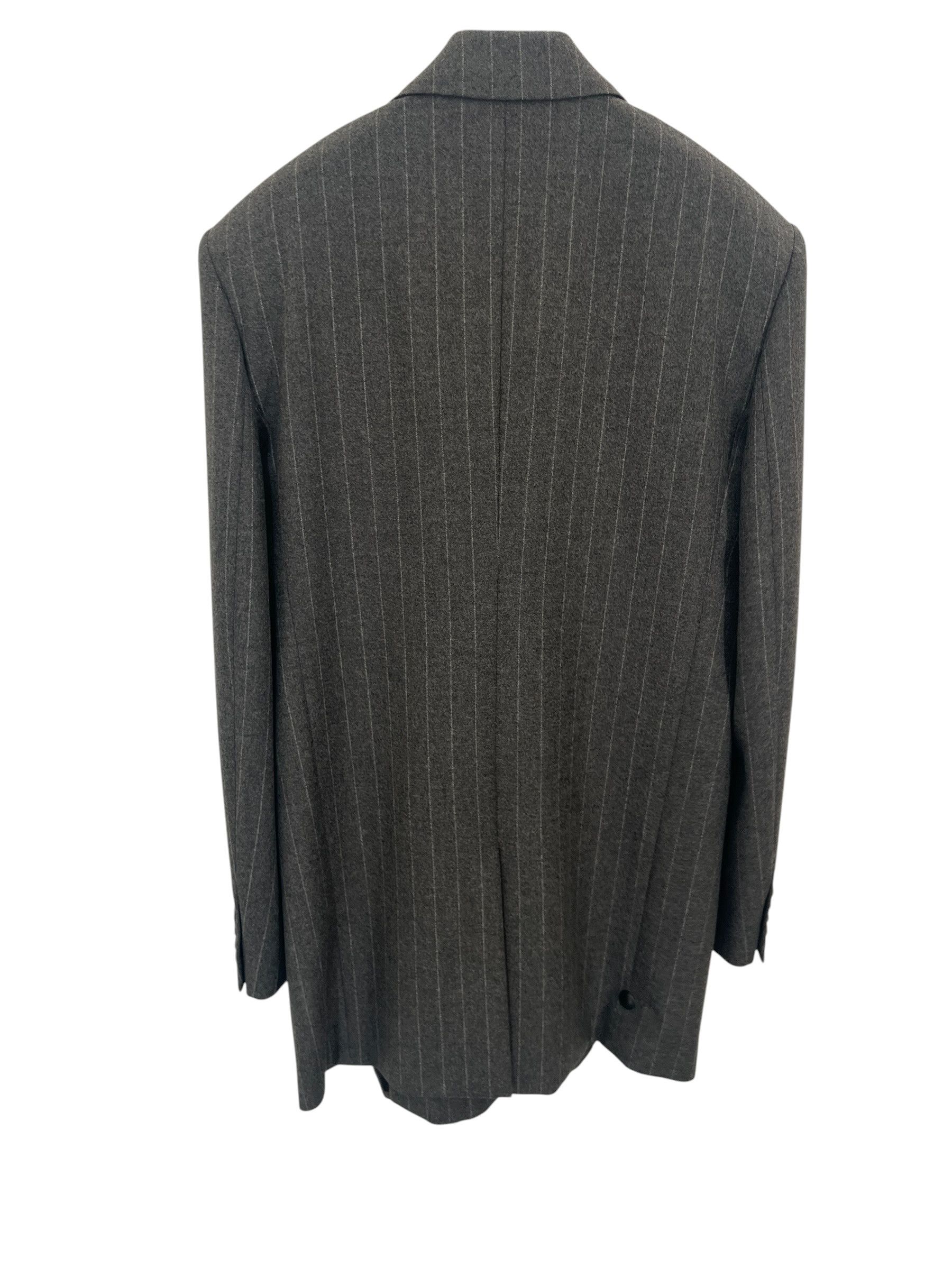 Saint Laurent Paris Saint Laurent Wool & Cashmere Striped Jacket Size US M / EU 48-50 / 2 - 4 Thumbnail