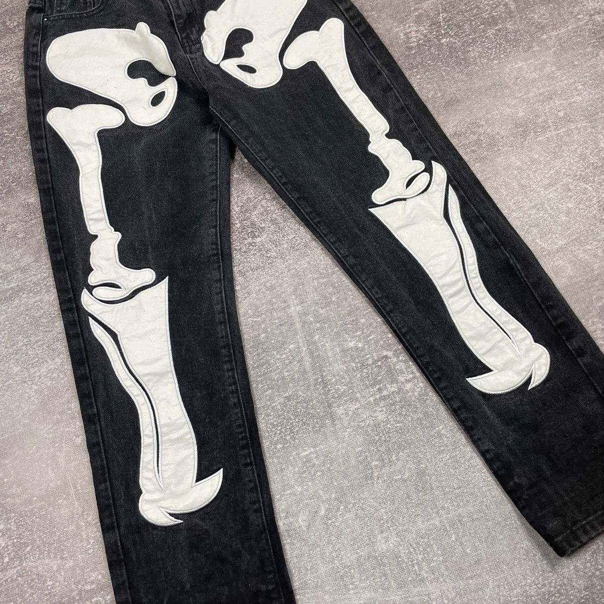 Other Custom Japanese Skeleton 🩻 Jeans Size US 32 / EU 48 - 5 Thumbnail