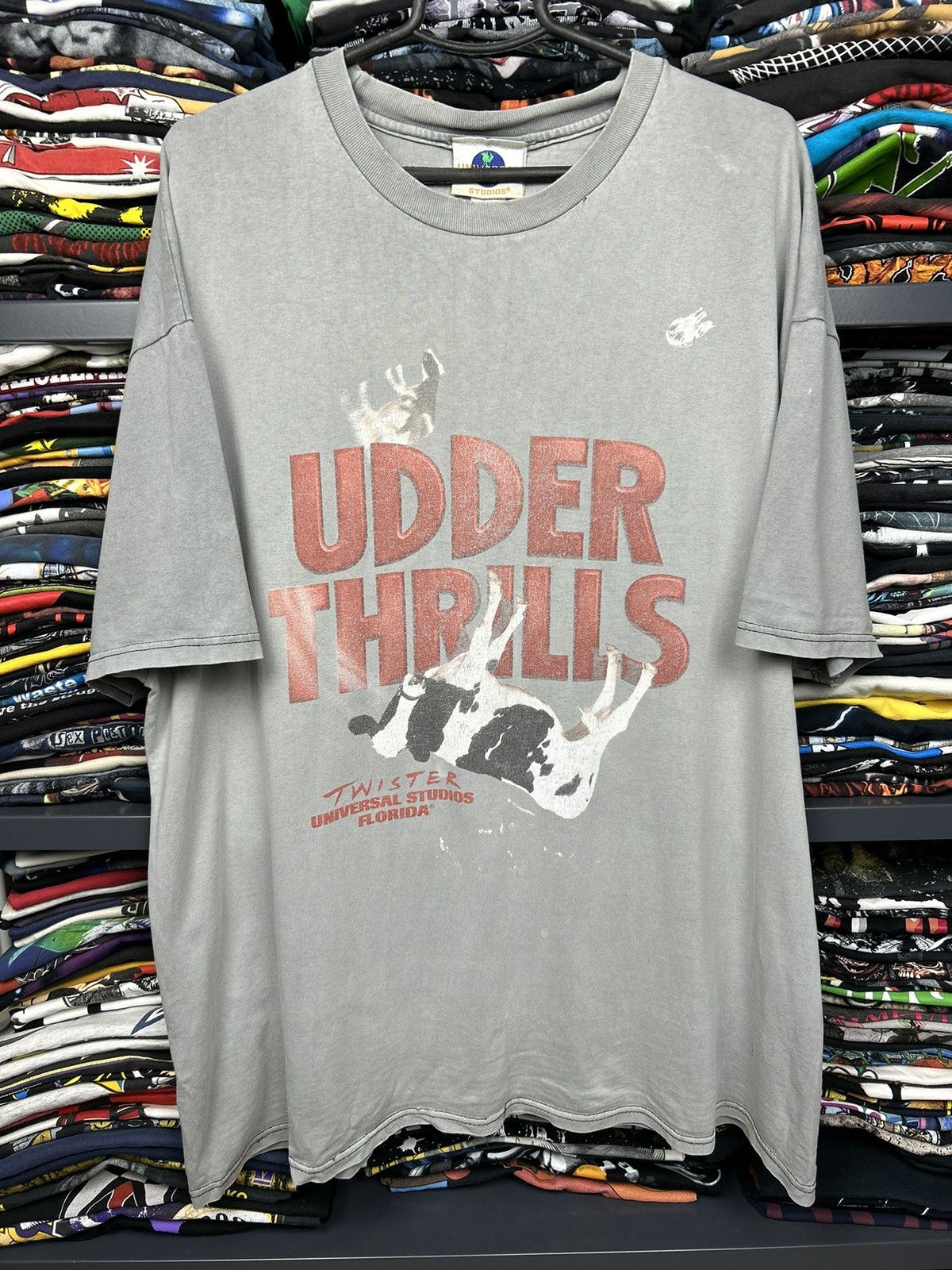 Universal Studios × Vintage Vintage 90s Twisted Movie Universal Studios Udder Thrills Size US XXL / EU 58 / 5 - 1 Thumbnail