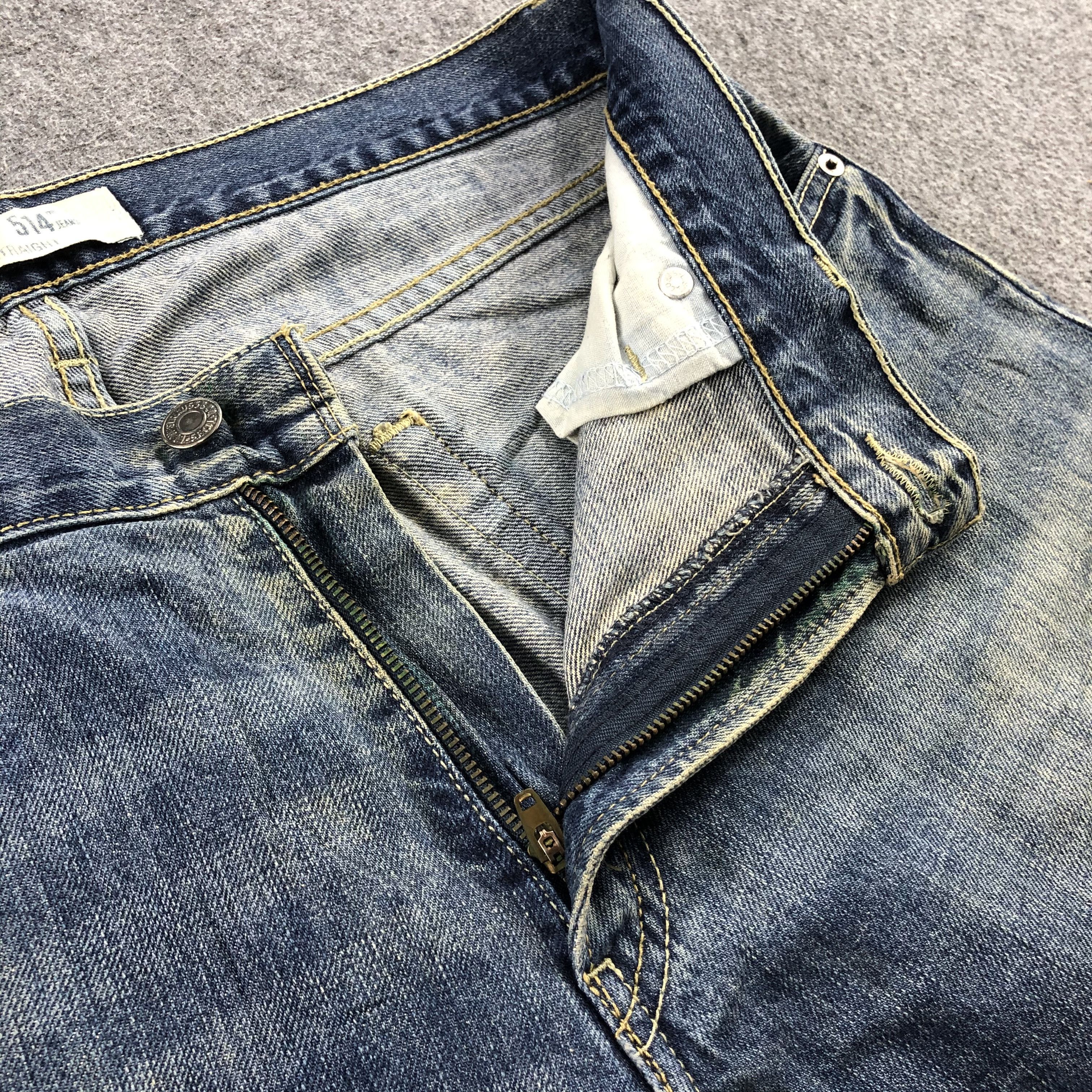 Levi's Vintage Blue Wash Levis 514 Jeans-J1997 Size US 36 / EU 52 - 7 Thumbnail