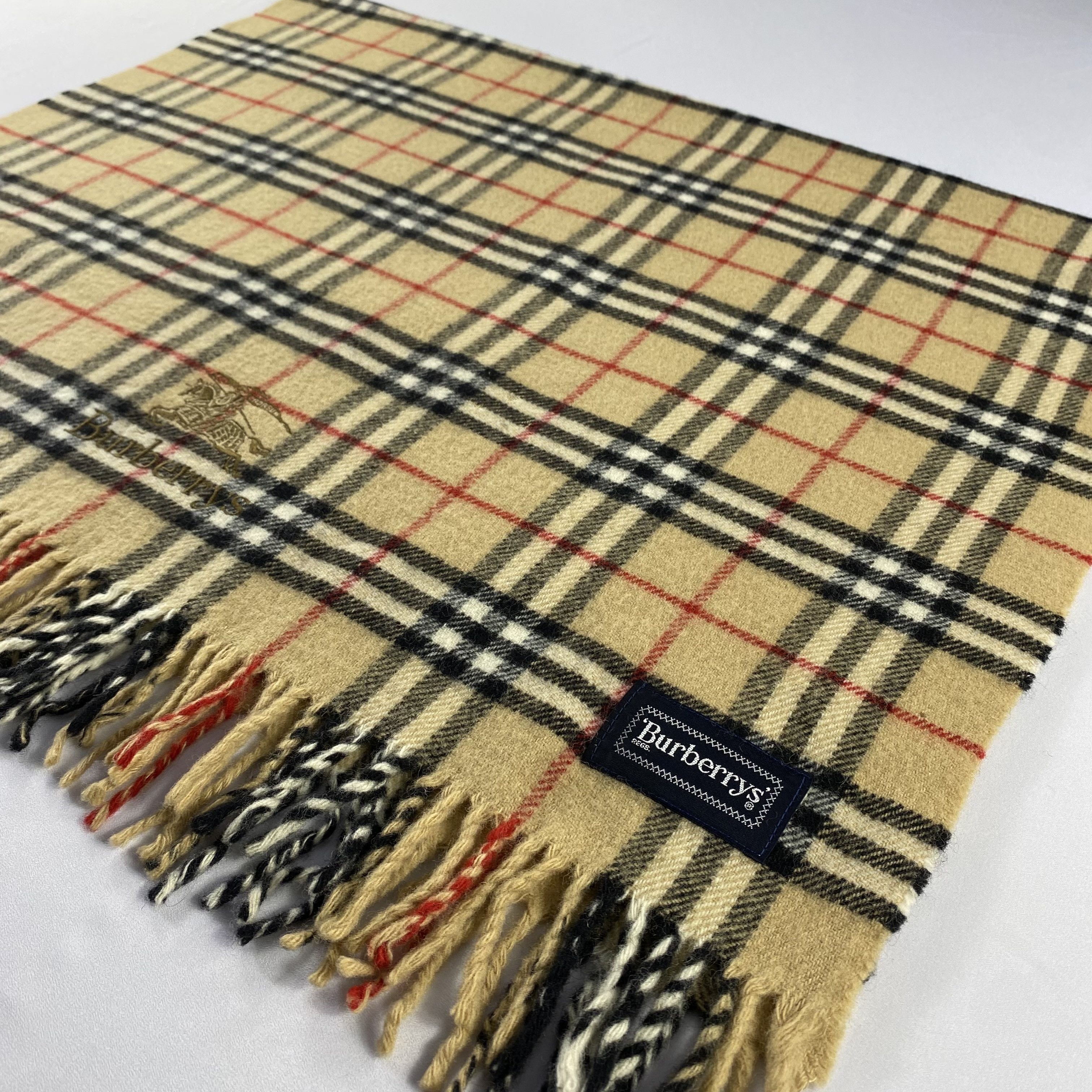Burberry × Vintage Burberry Scarf Neck Wrap Big Size Muffler Size ONE SIZE - 2 Thumbnail