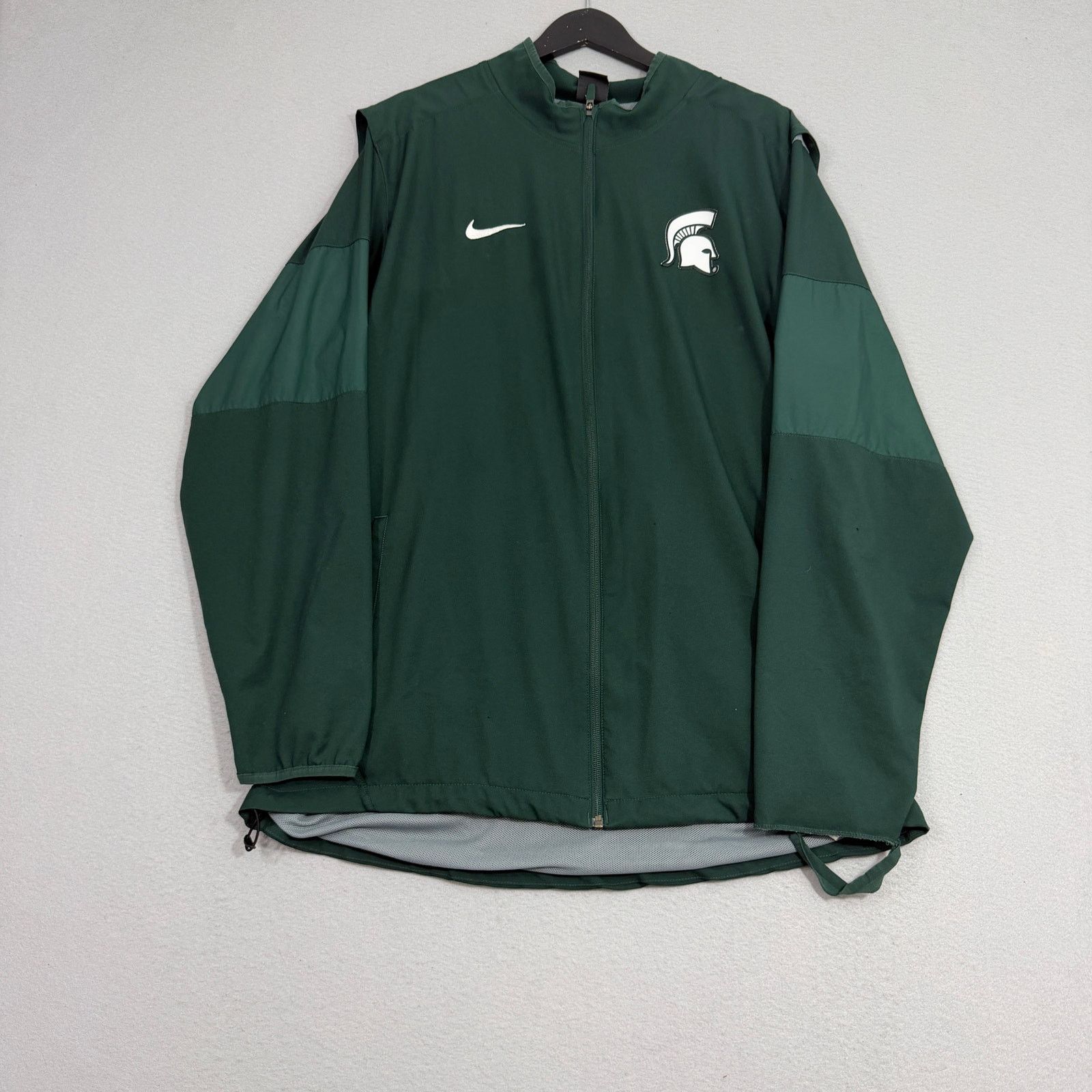 Nike Nike Michigan State Spartans Jacket Men's XL Green Full Zip Size US XL / EU 56 / 4 - 1 Thumbnail
