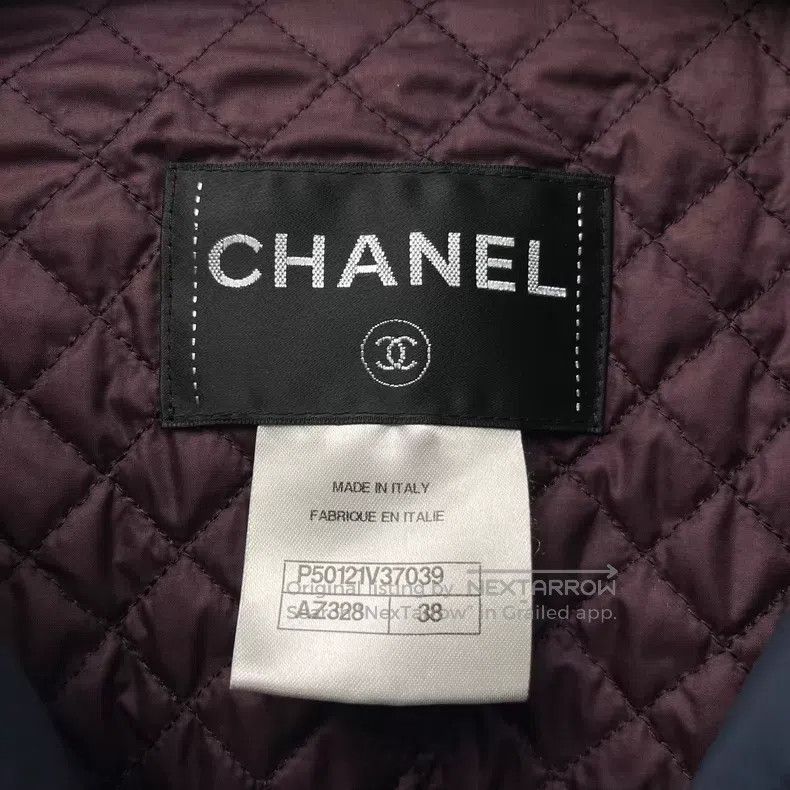 Chanel Chanel Deep Blue Puffer Jacket with Lion Print Size XS / US 0-2 / IT 36-38 - 3 Thumbnail
