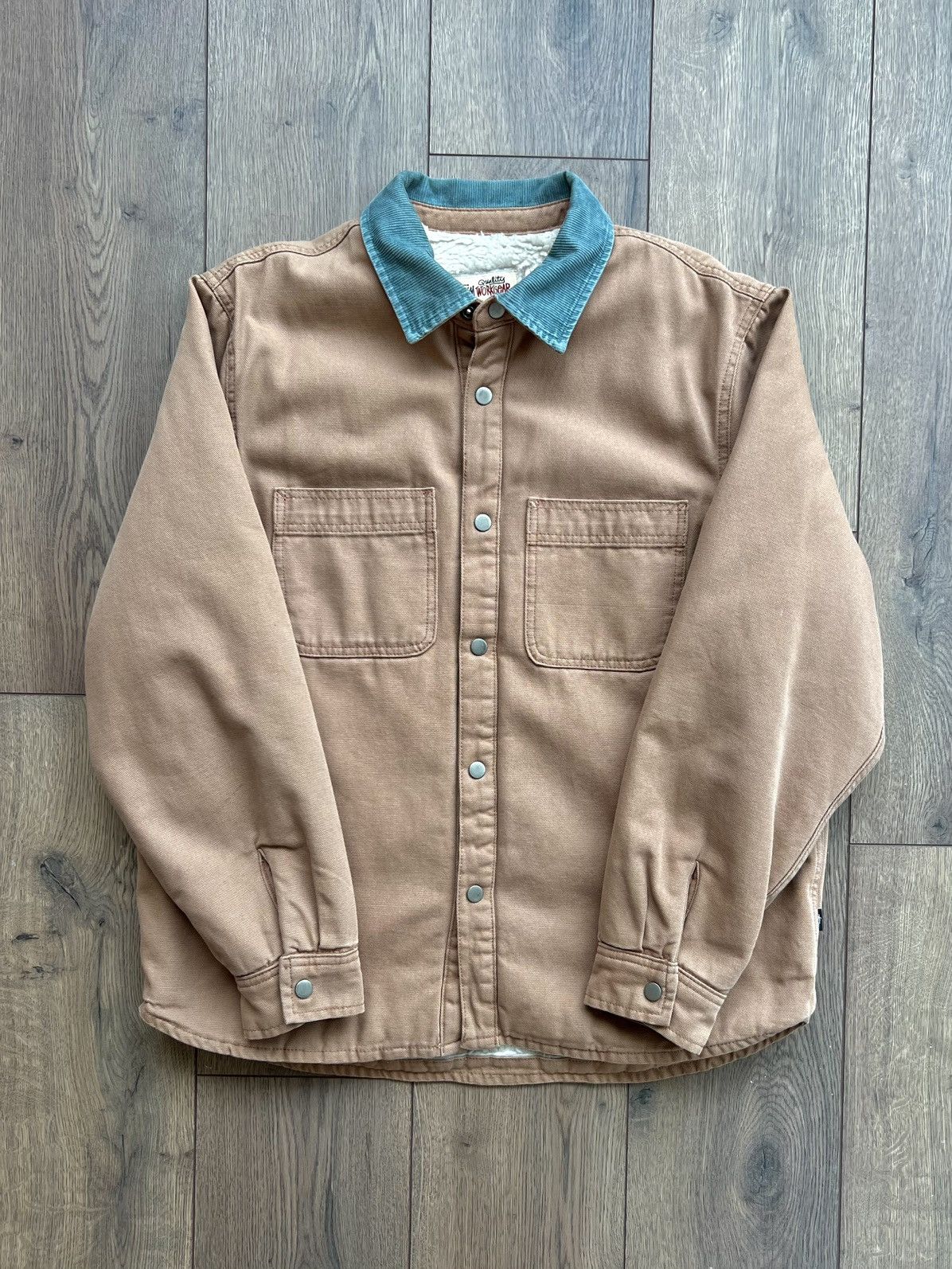 Stussy Stussy Sherpa Lined Work Shirt ‘Tan’ Large Size US L / EU 52-54 / 3 - 1 Thumbnail