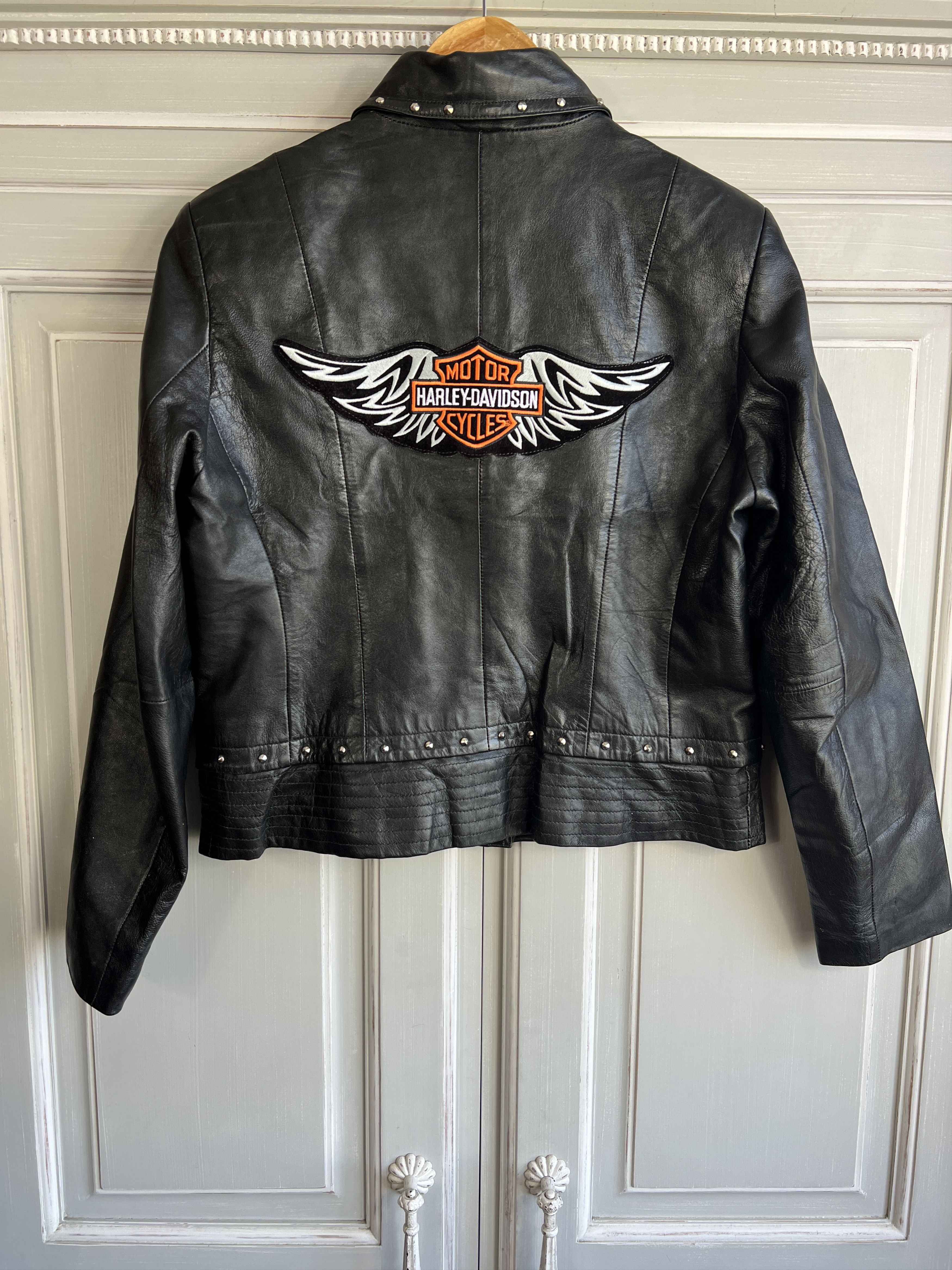 Harley Davidson × Vintage HARLEY DAVIDSON GENUINE LEATHER JACKET 3M MOTO Size M / US 6-8 / IT 42-44 - 1 Thumbnail