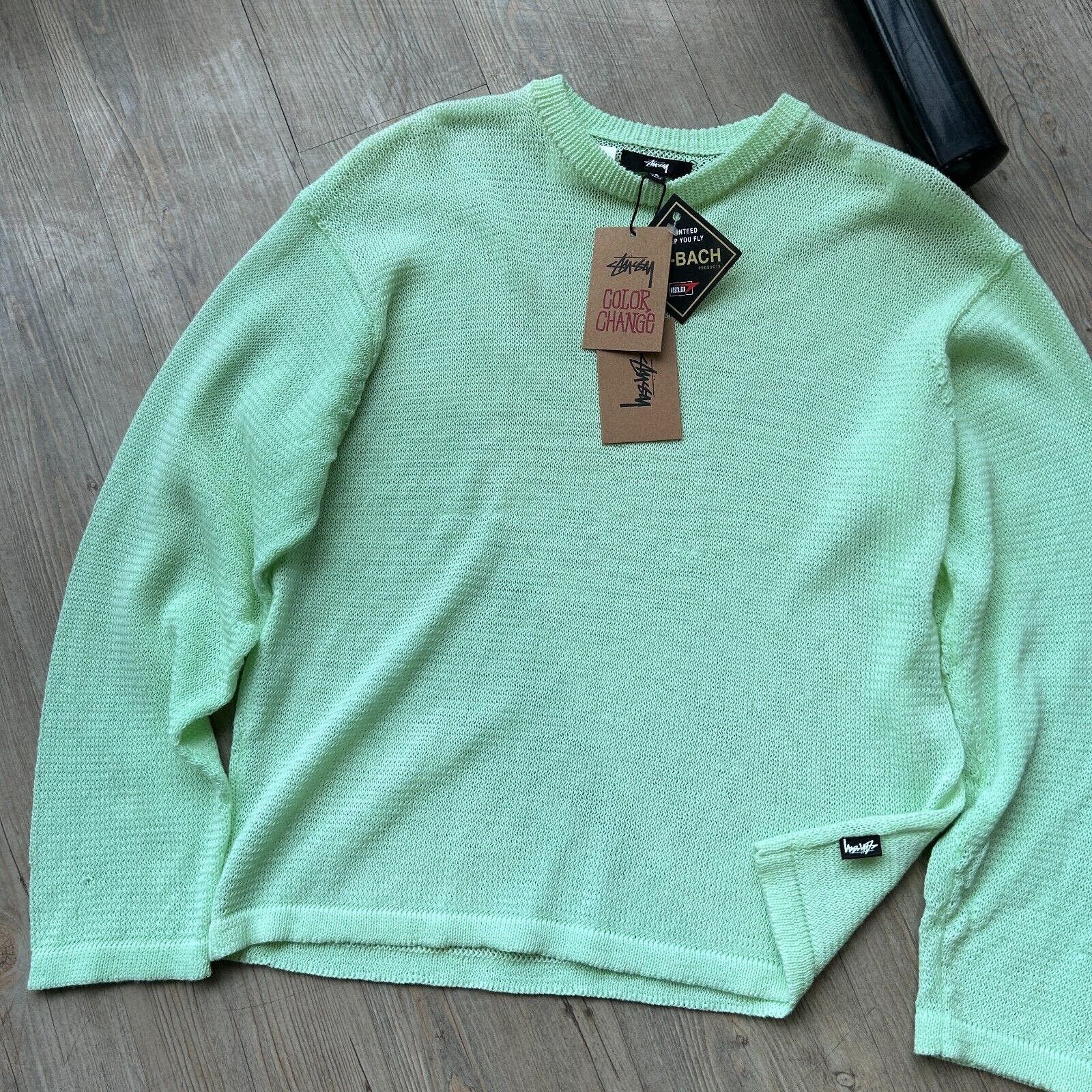 Stussy STUSSY Colour Change Light Sensitive Yarn Knit Sweater sz S | Grailed