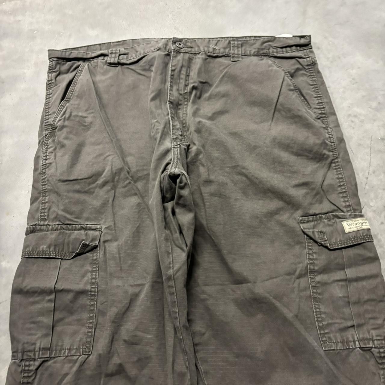 Japanese Brand × Vintage Crazy Vintage Y2K/2000s Baggy Faded Grey Skater Cargo Pants! Size US 40 / EU 56 - 5 Thumbnail