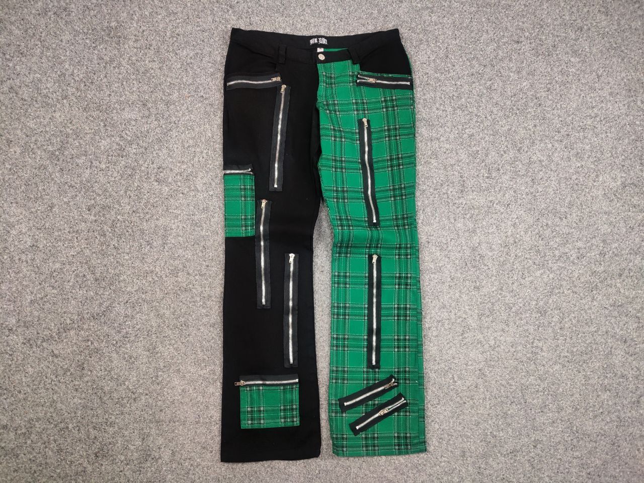 Japanese Brand Nix Gilt Y2K Vintage Avant Garde Gothic Patchwo Zipper Pants Size 32" / US 10 / IT 46 - 7 Thumbnail