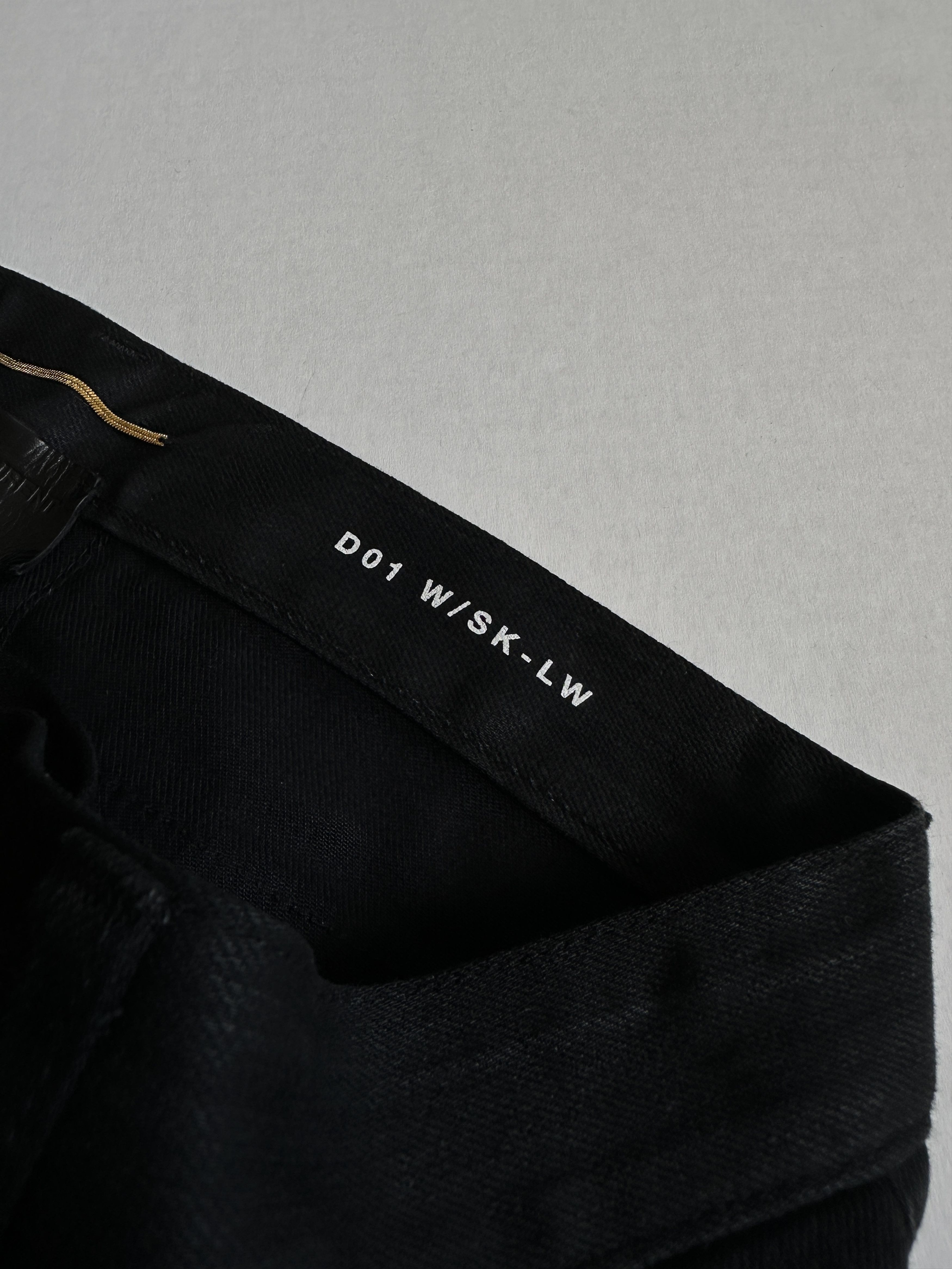 Saint Laurent Paris D01 Cut Off Waxed Denim Shorts Size 26" / US 2 / IT 38 - 5 Thumbnail