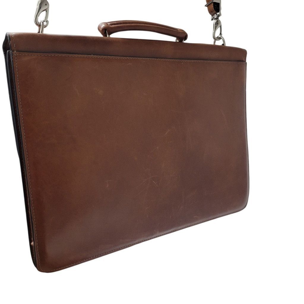 Jack Georges Jack George Professional Leather Expandable Unisex Briefcase Size ONE SIZE - 7 Thumbnail