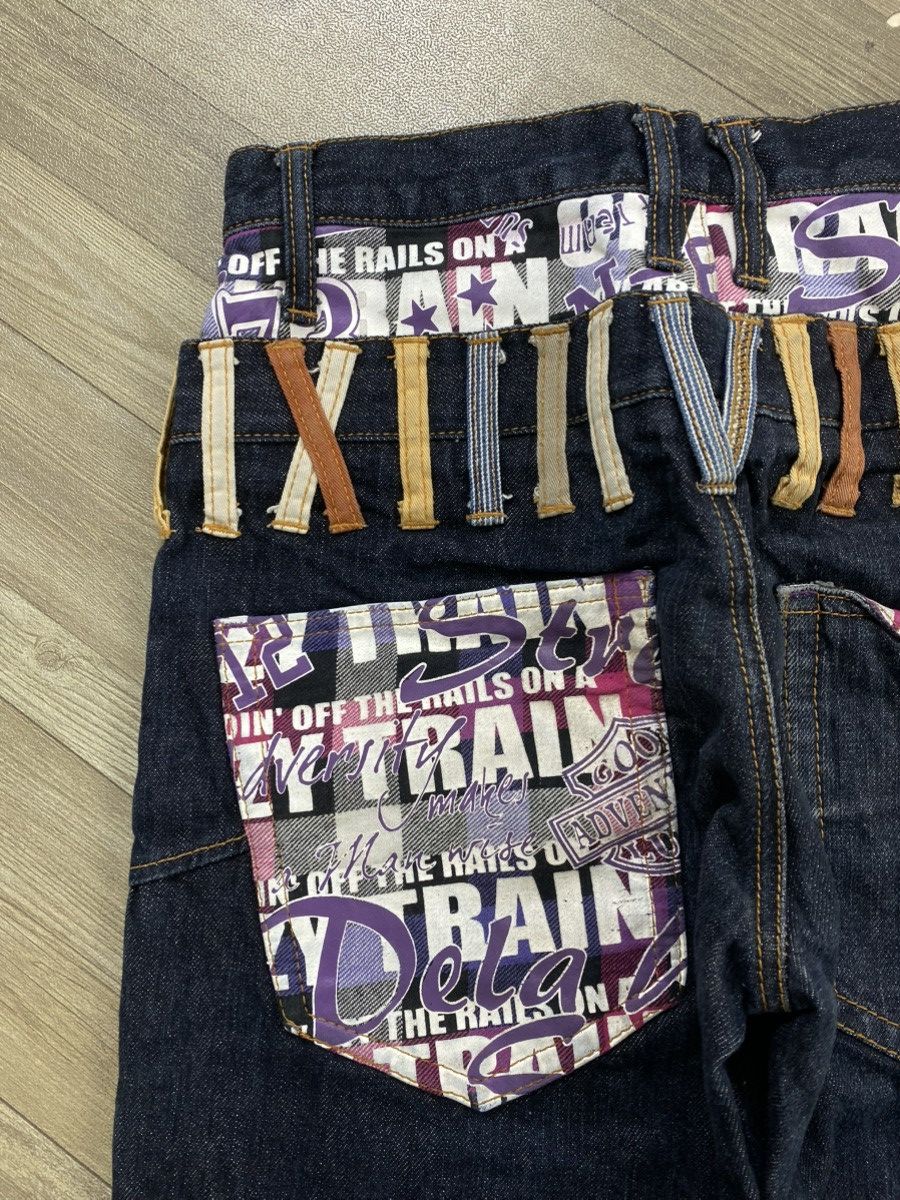 If Six Was Nine 2000s Nylaus Double Waist Multipocket Punk Lgb Style Jeans Size US 28 / EU 44 - 16 Thumbnail