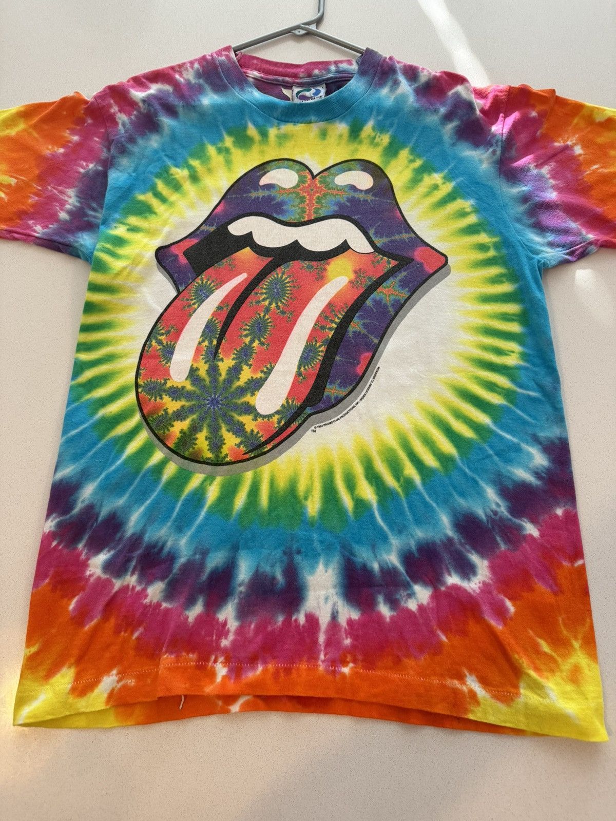 Vintage Vintage 1994 Rolling Stones Tie Dye Shirt Large Size US L / EU 52-54 / 3 - 3 Thumbnail