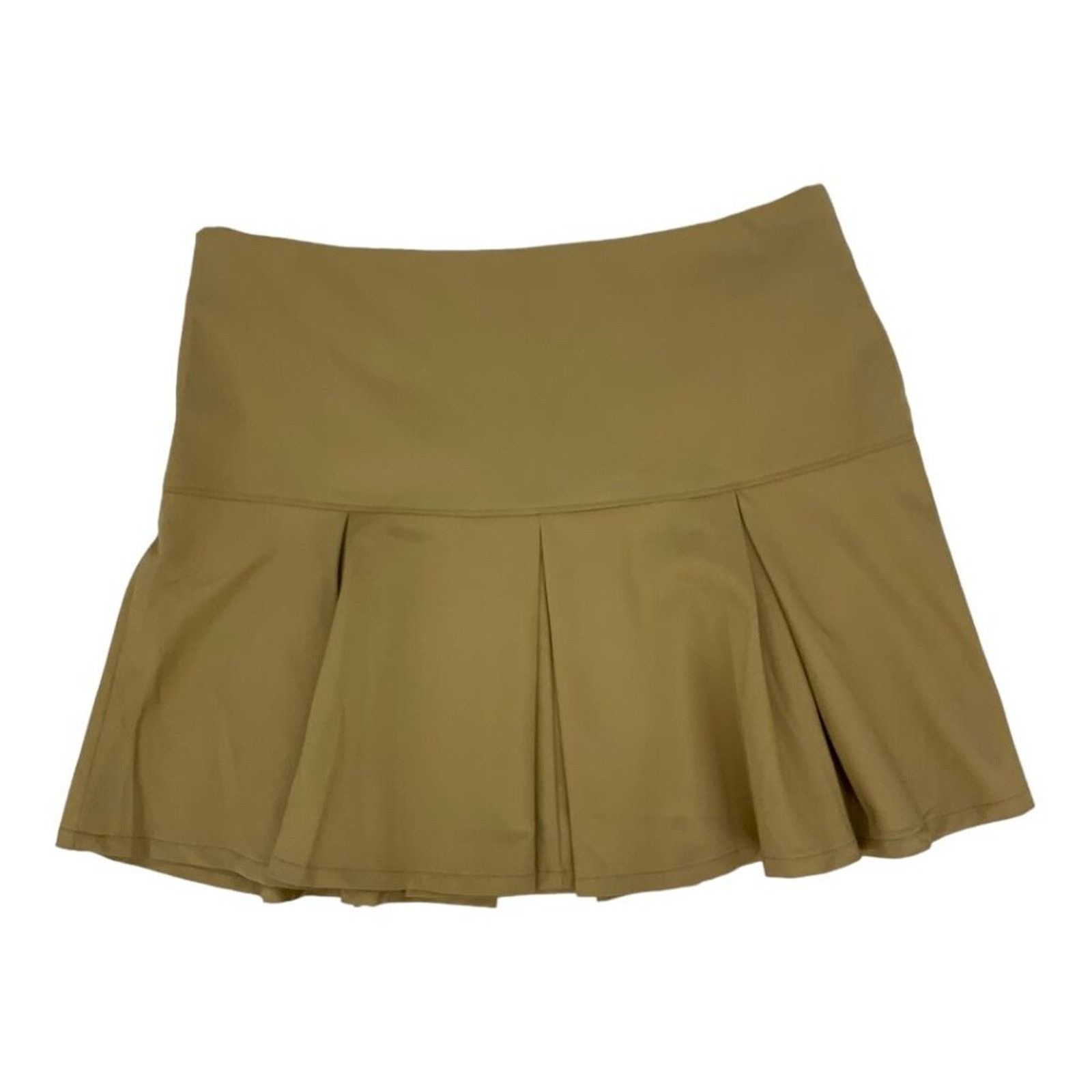 Other 19 Cooper Pleated Mini Skirt Khaki Size Large NWT $35 MSRP Size 30" / US 8 / IT 44 - 4 Thumbnail
