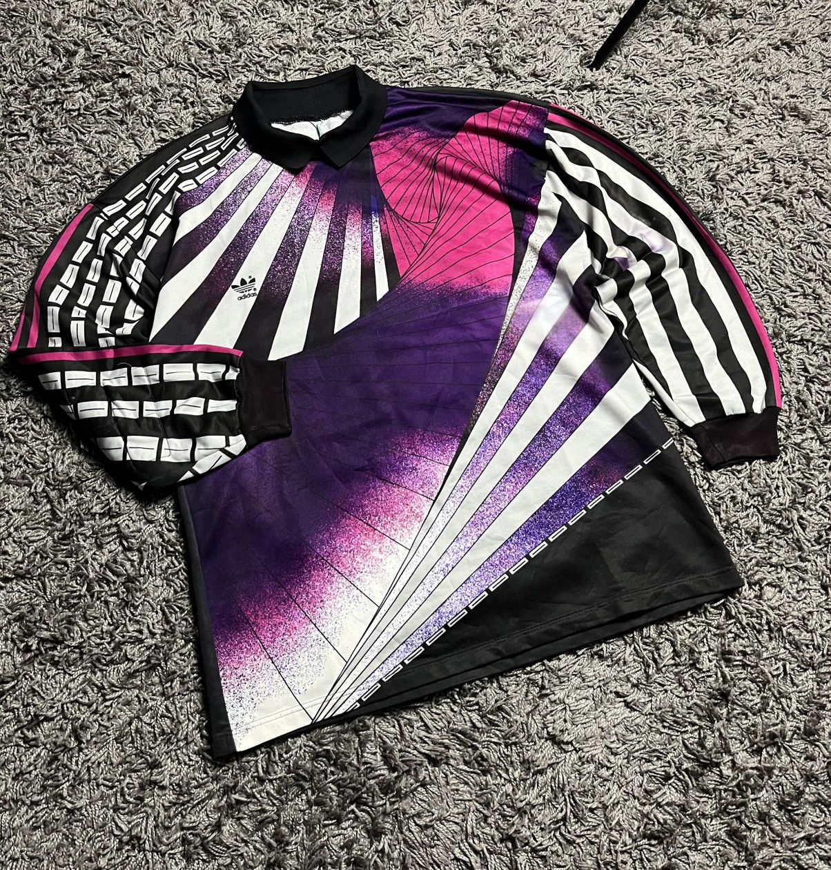 Adidas Vintage 90s Adidas Goalkeeper Jersey Taifun Germany 1990 #1 Size US XL / EU 56 / 4 - 1 Thumbnail