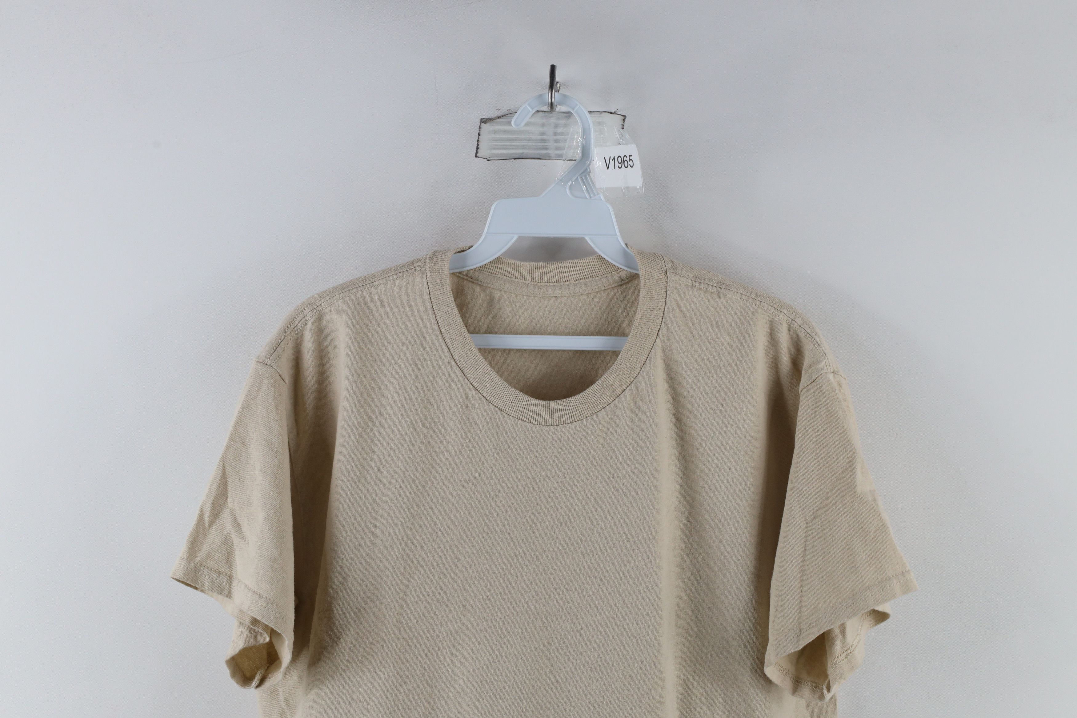 Vintage Vintage 90s Streetwear Short Sleeve T-Shirt Beige Cotton Size US S / EU 44-46 / 1 - 2 Thumbnail