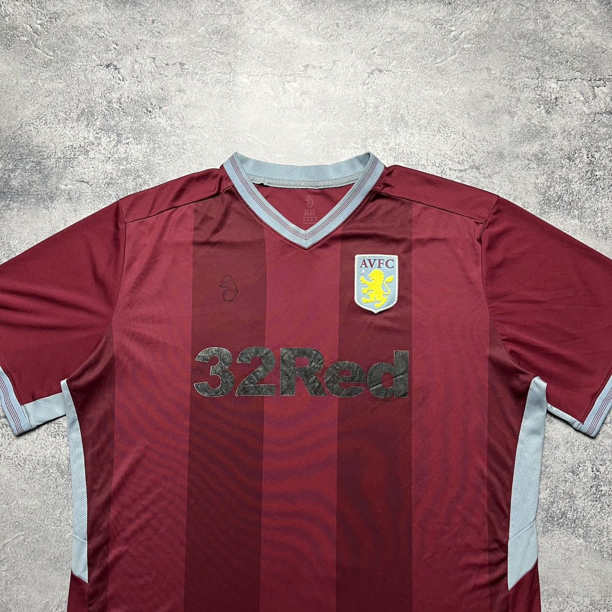 Other Vintage Luke Sport Aston Villa 2018/19 Home Soccer Jersey Size US XXL / EU 58 / 5 - 2 Thumbnail