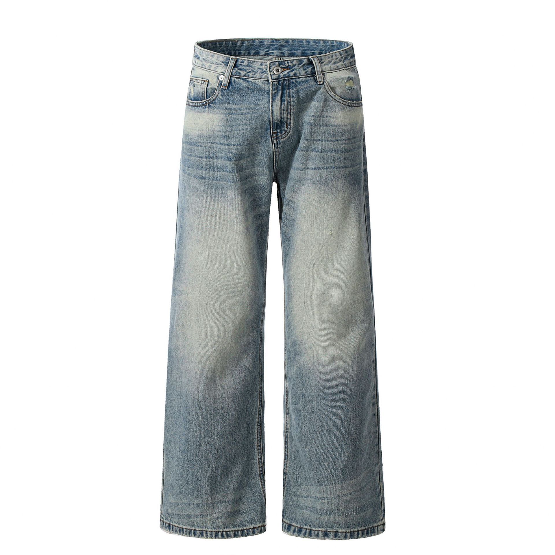 Japanese Brand × Jean American retro washed cleanfit light-color distressed jeans Size US 32 / EU 48 - 1 Thumbnail