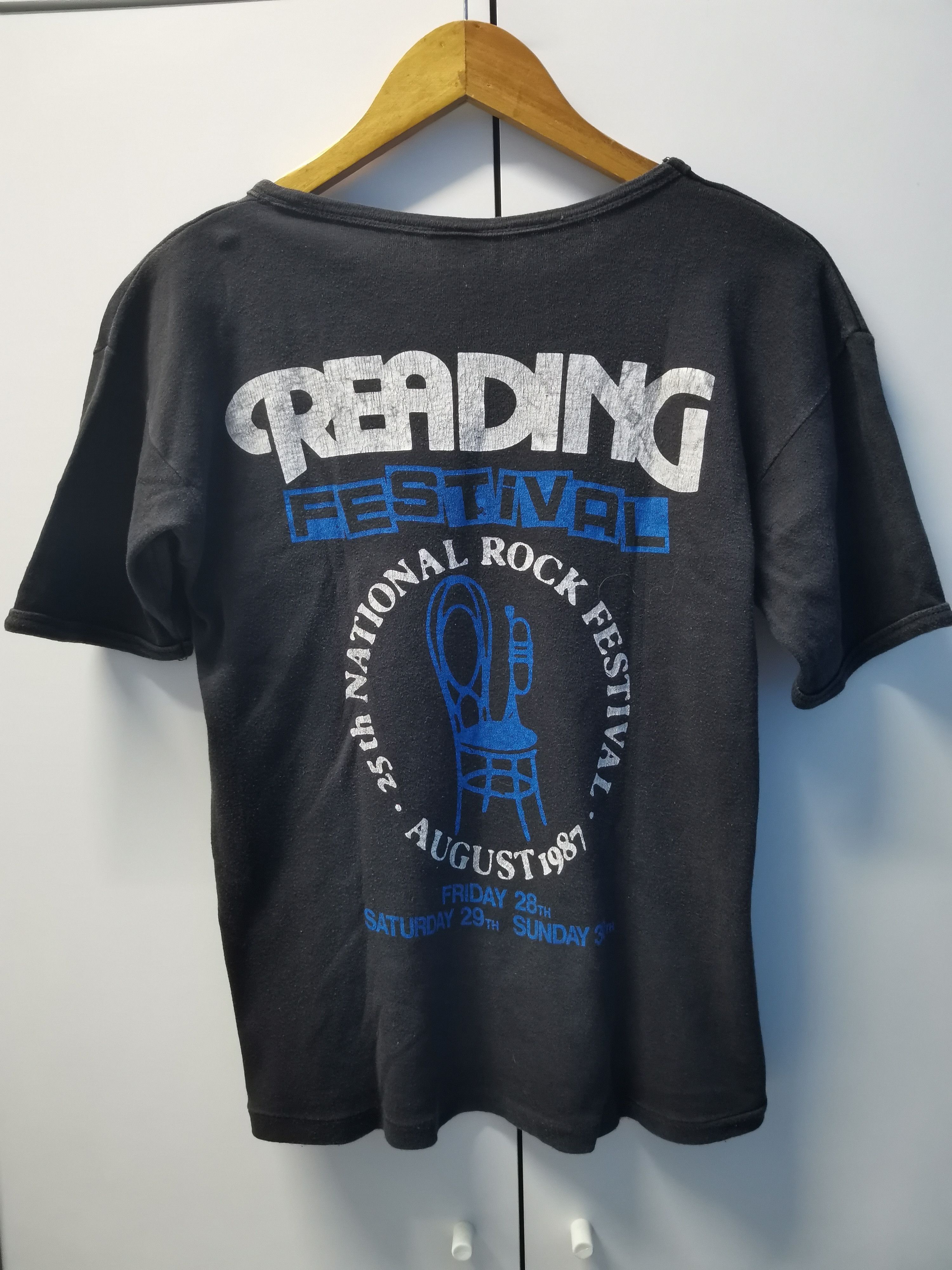 Band Tees Vintage Reading Rock Festival 1987 Alice Cooper Tee Size US L / EU 52-54 / 3 - 3 Thumbnail