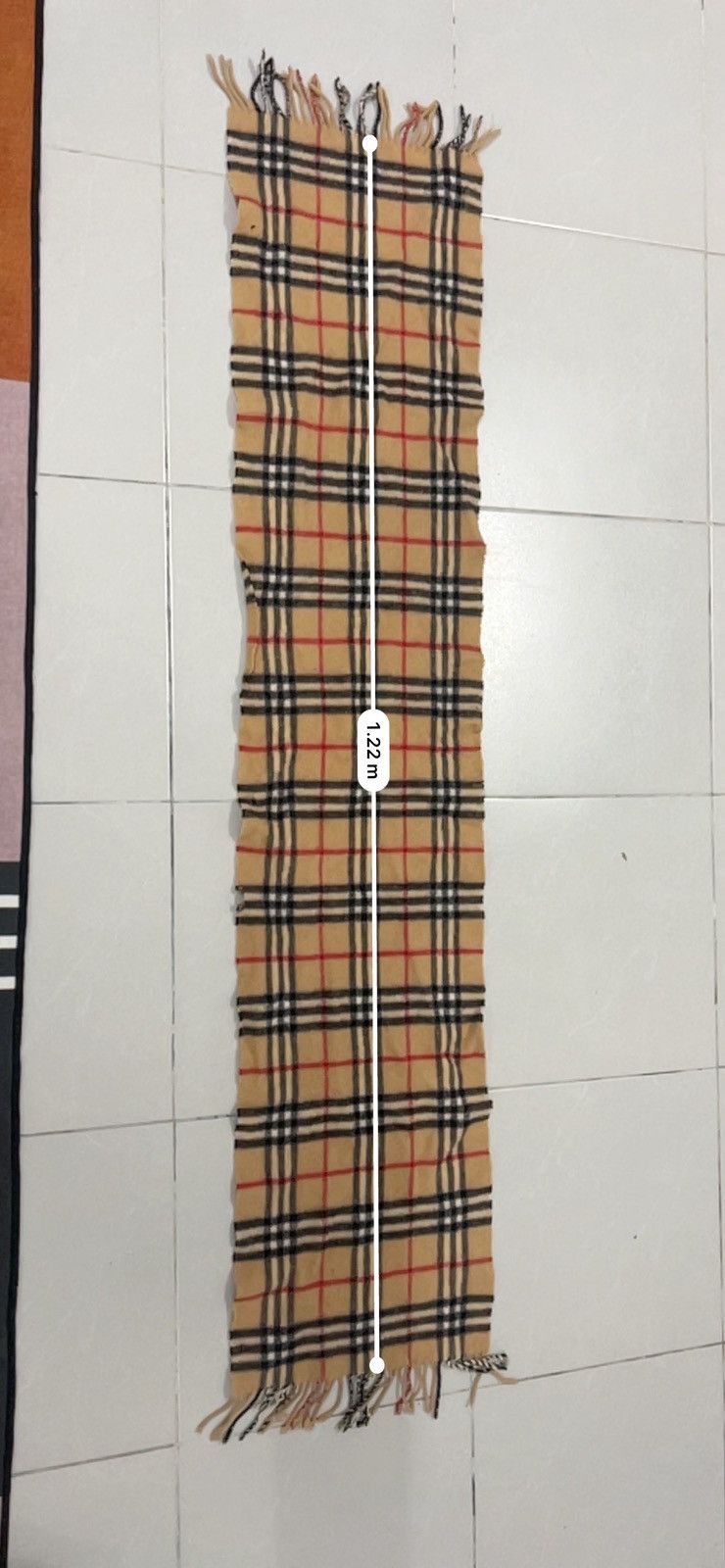 Burberry × Vintage Burberrys Of London - Vintage LAMBSWOOL Scarf Size ONE SIZE - 5 Thumbnail