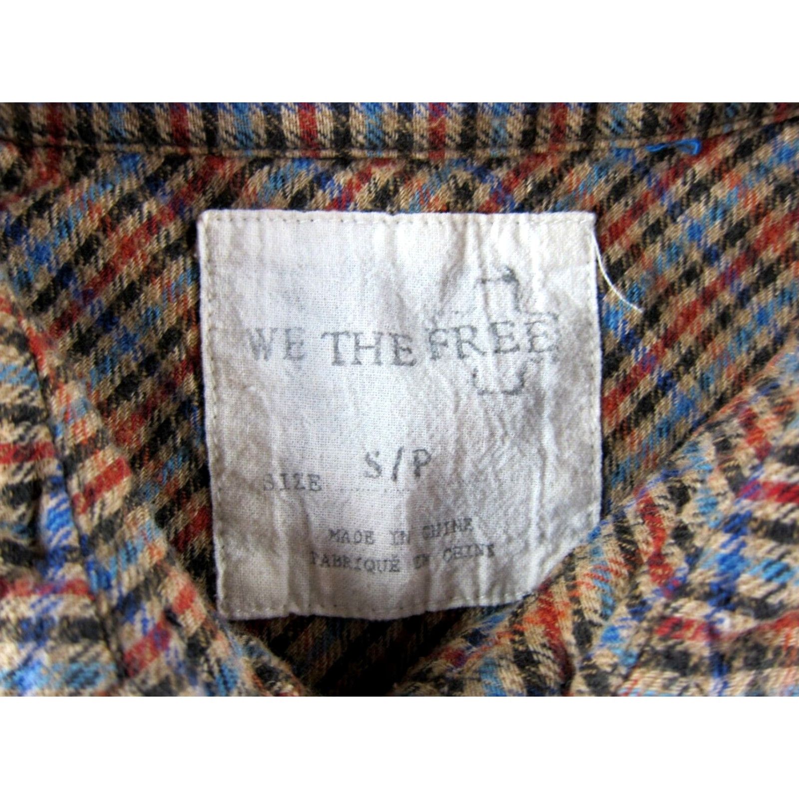 Vintage WE THE FREE Cotton Flannel Plaid Button Down Long Sleeve Collared Blouse Small Size S / US 4 / IT 40 - 3 Thumbnail